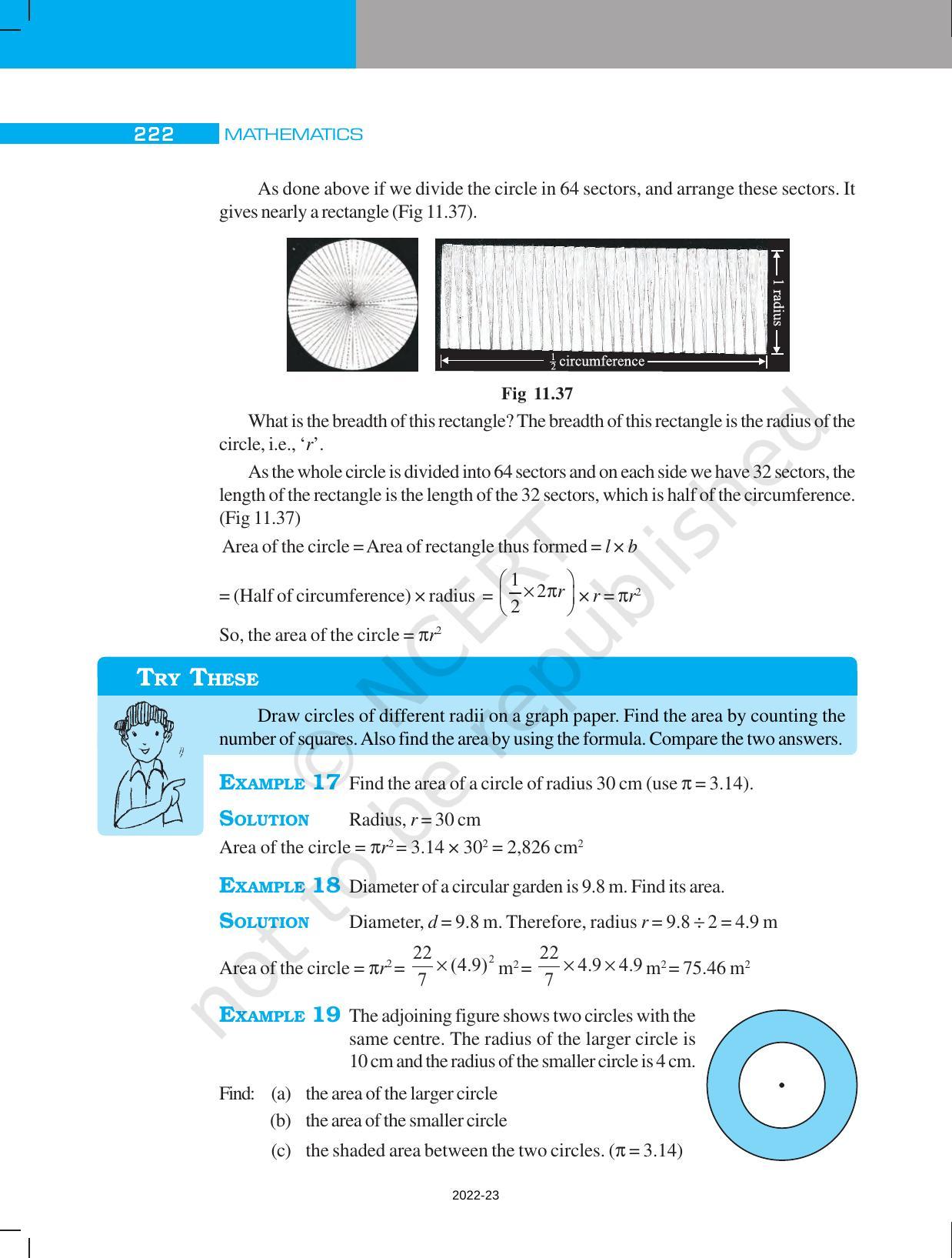 NCERT Book for Class 7 Maths: Chapter 11-Perimeter and Area - Page 18