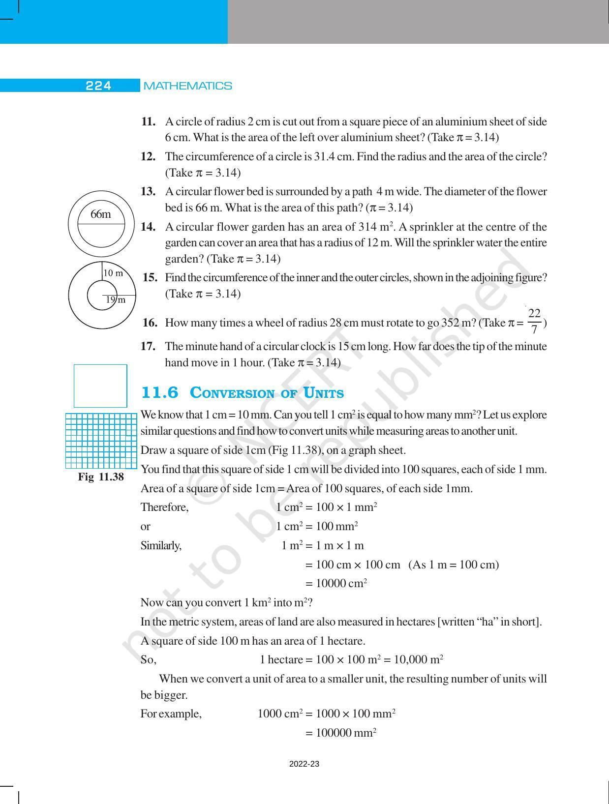 NCERT Book for Class 7 Maths: Chapter 11-Perimeter and Area - Page 20