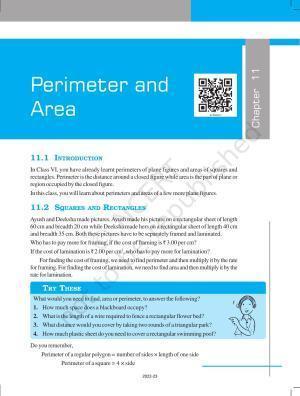 NCERT Book for Class 7 Maths: Chapter 11-Perimeter and Area
