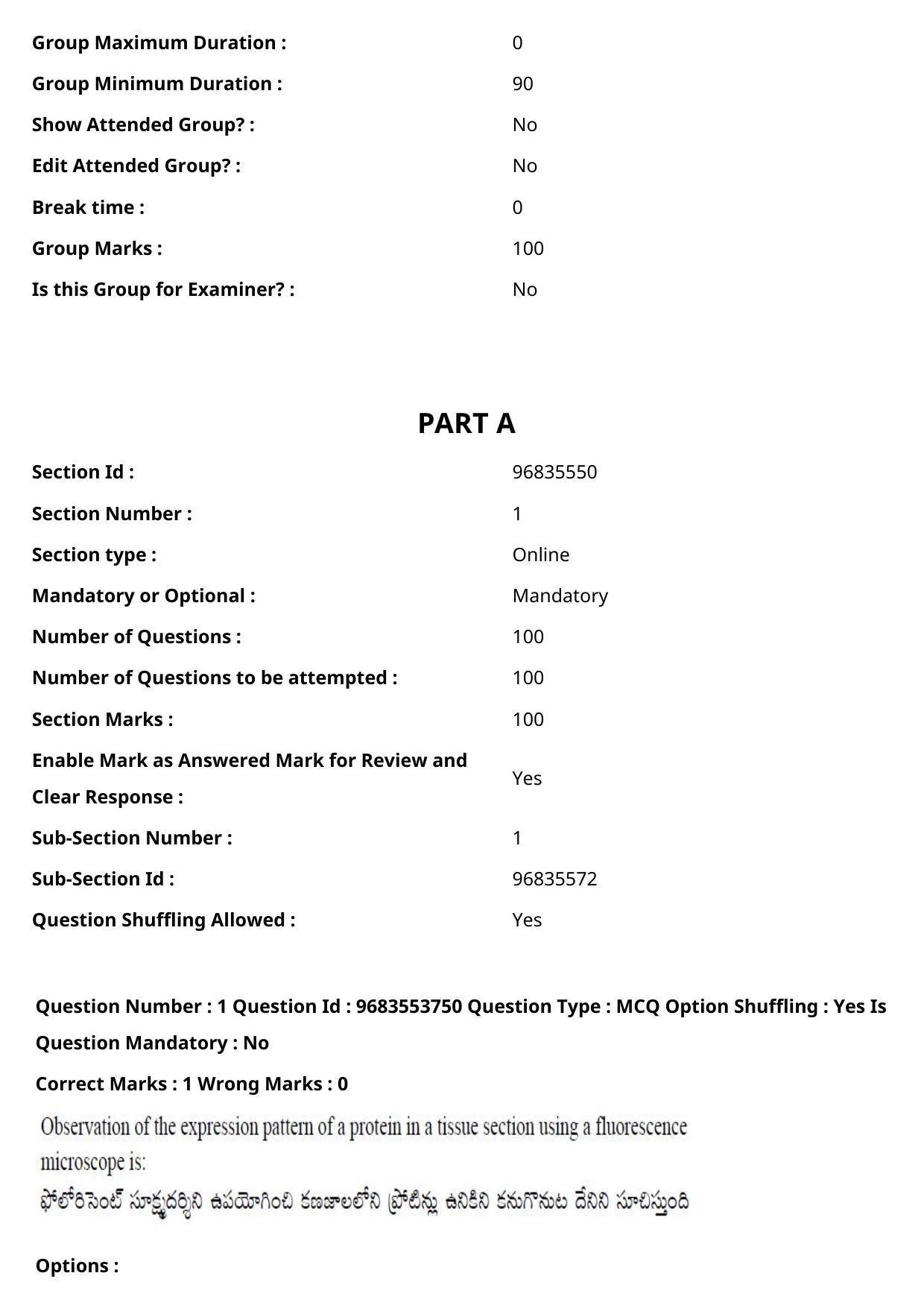 TS CPGET 2021 M.Sc. Zoology (Shift 2) Question Paper with Answer Key - Page 2