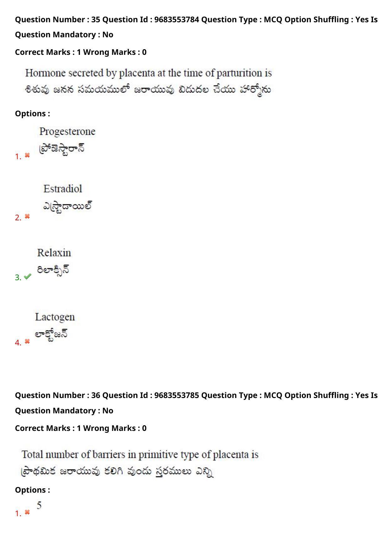 TS CPGET 2021 M.Sc. Zoology (Shift 2) Question Paper with Answer Key - Page 28