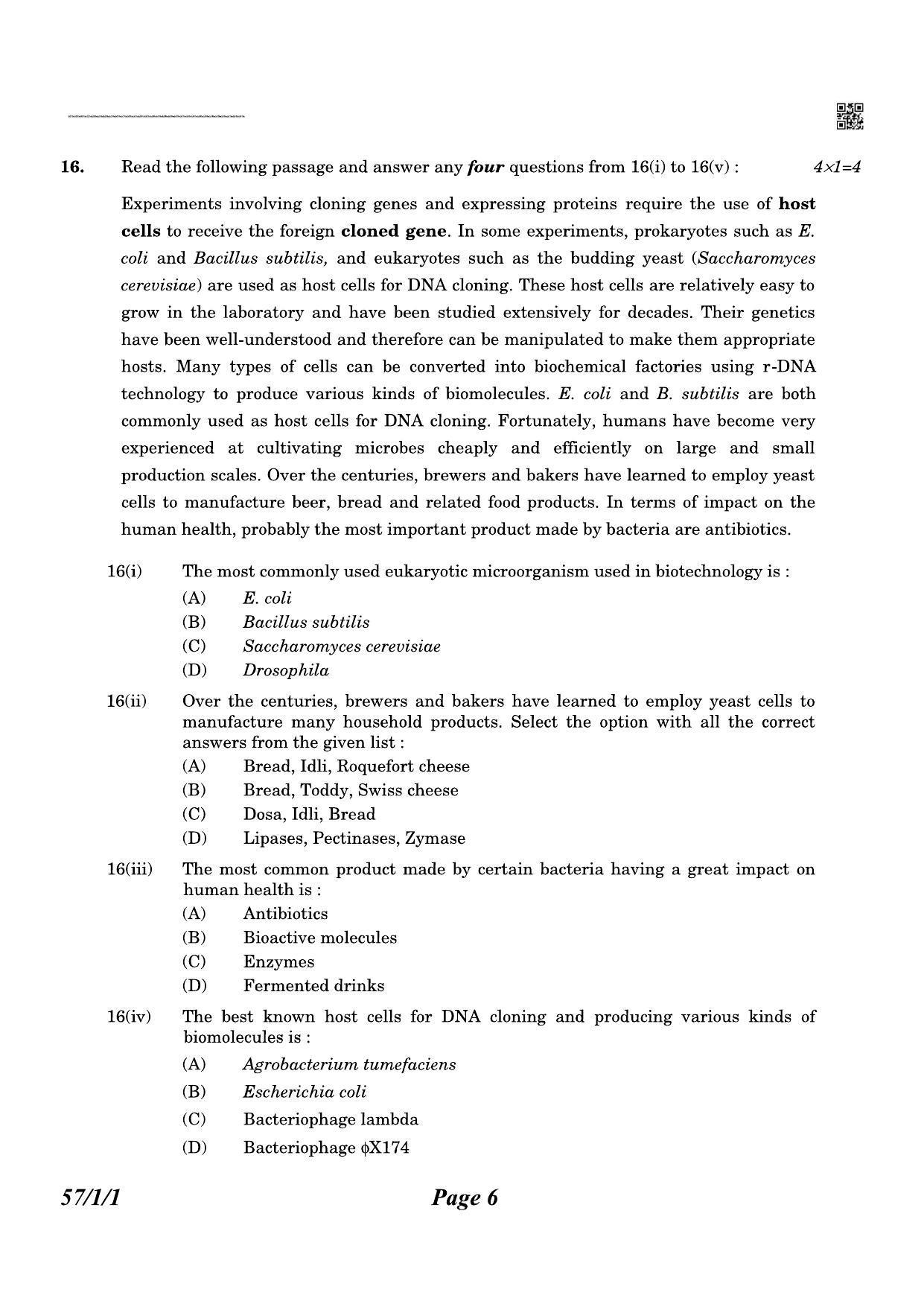 CBSE Class 12 QP_044_biology 2021 Compartment Question Paper - Page 6