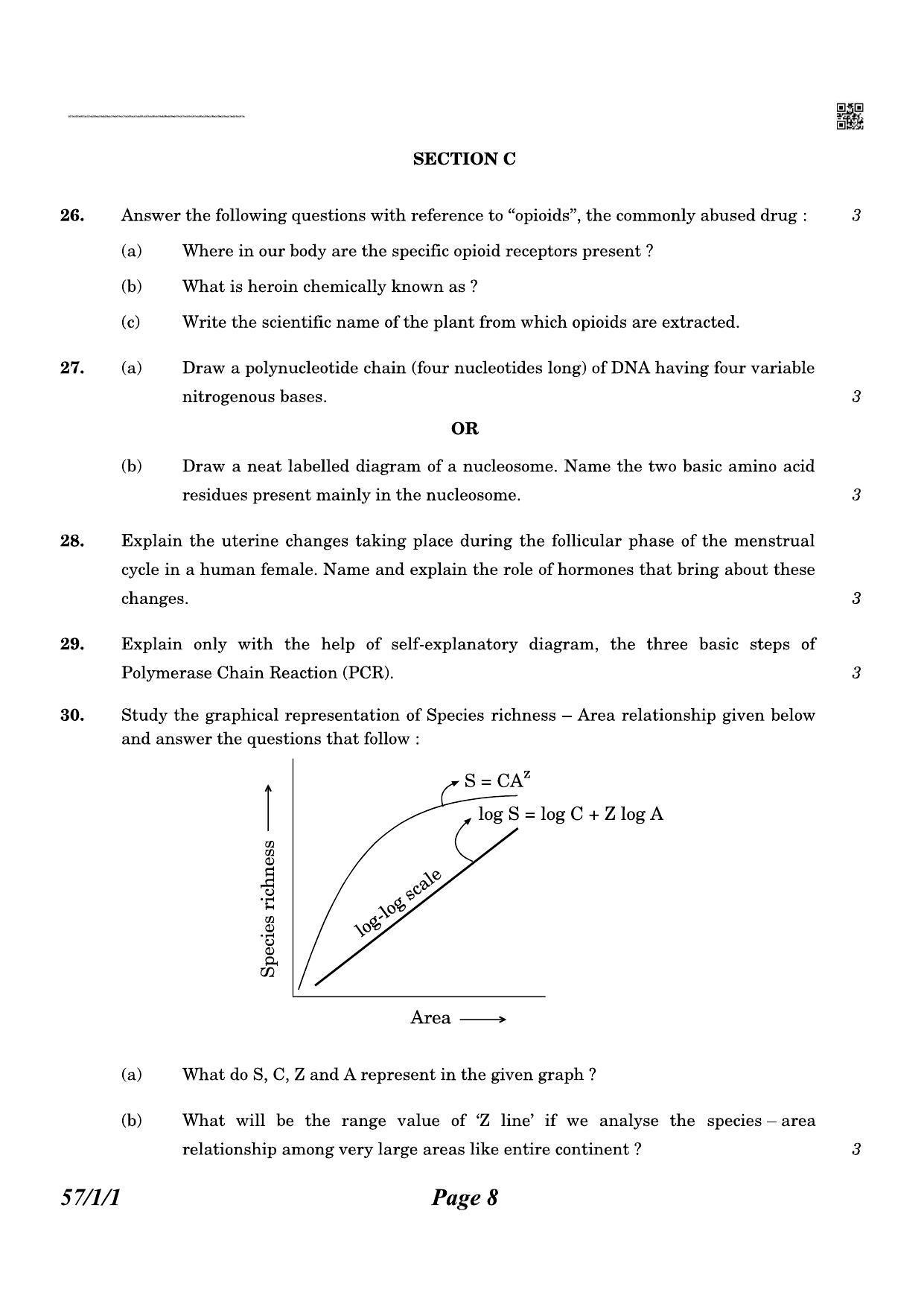 CBSE Class 12 QP_044_biology 2021 Compartment Question Paper - Page 8