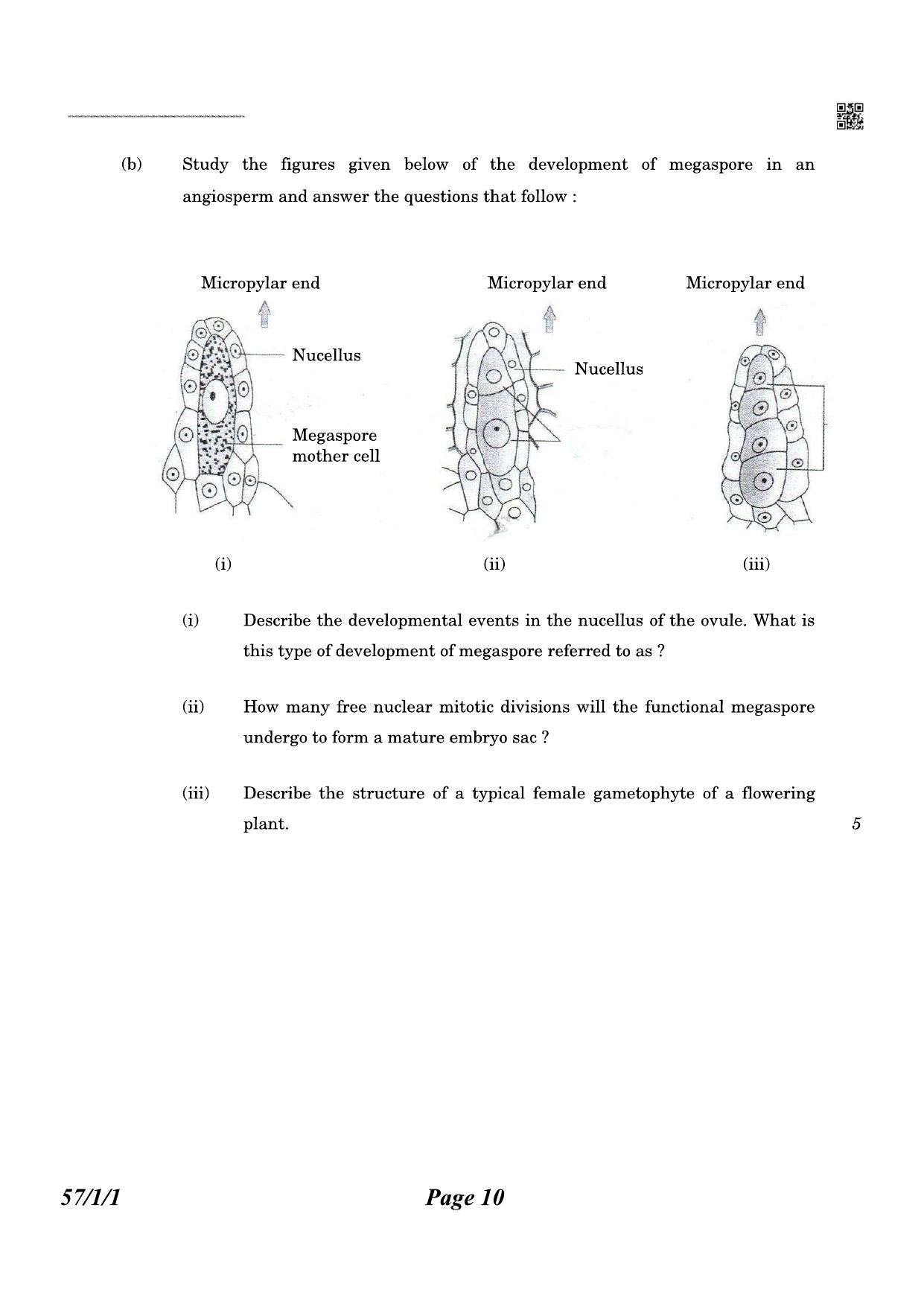 CBSE Class 12 QP_044_biology 2021 Compartment Question Paper - Page 10