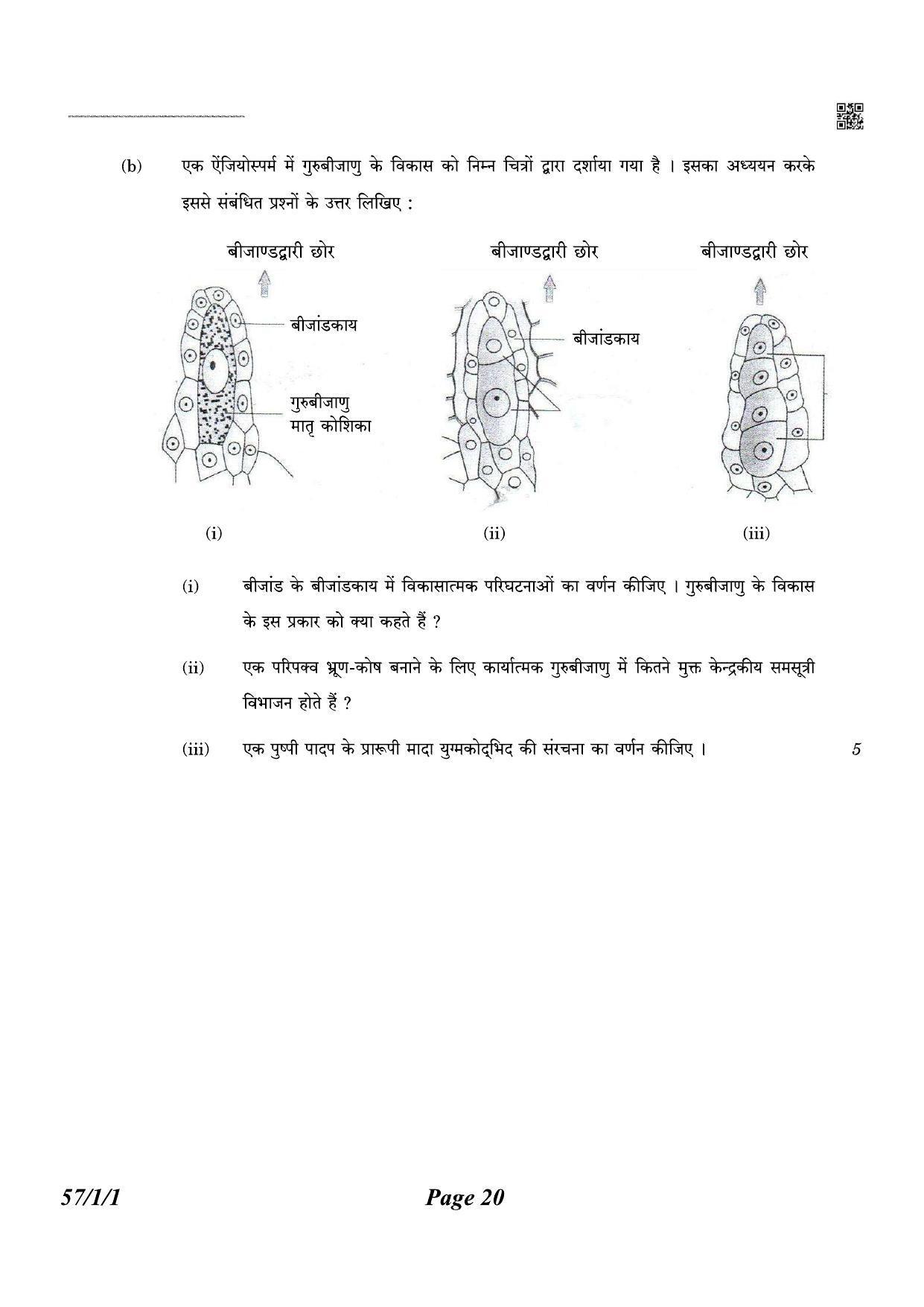 CBSE Class 12 QP_044_biology 2021 Compartment Question Paper - Page 20