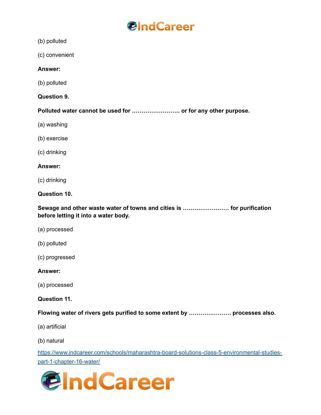 Maharashtra Board Solutions Class 5-Environmental Studies (Part 1): Chapter 16- Water - Page 7