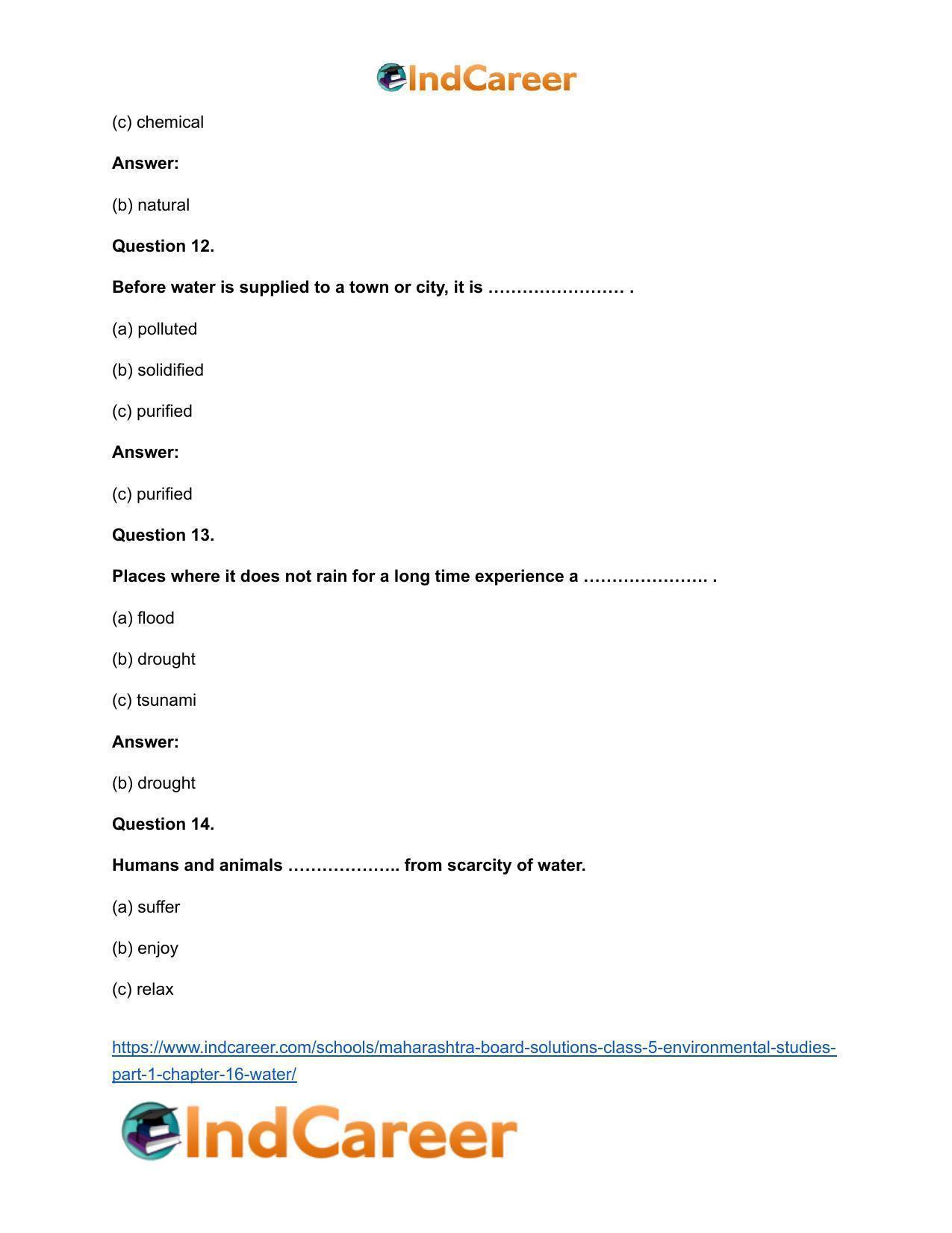 Maharashtra Board Solutions Class 5-Environmental Studies (Part 1): Chapter 16- Water - Page 8