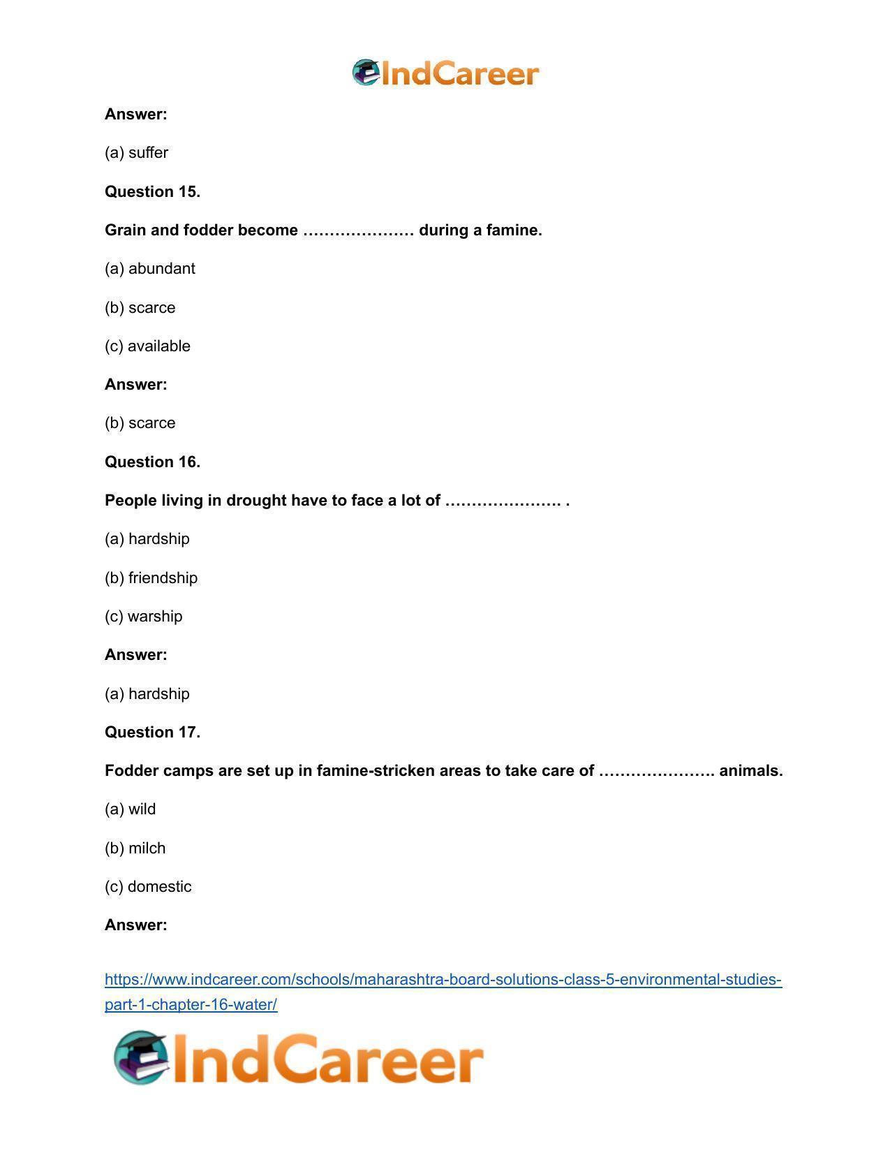 Maharashtra Board Solutions Class 5-Environmental Studies (Part 1): Chapter 16- Water - Page 9