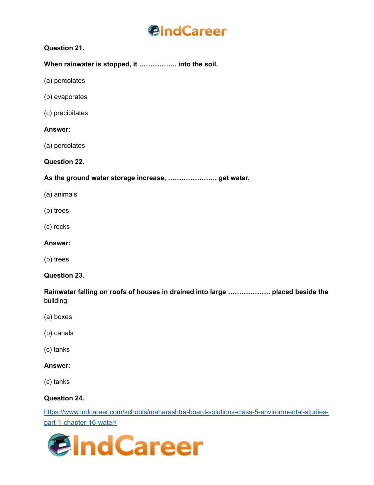 Maharashtra Board Solutions Class 5-Environmental Studies (Part 1): Chapter 16- Water - Page 11