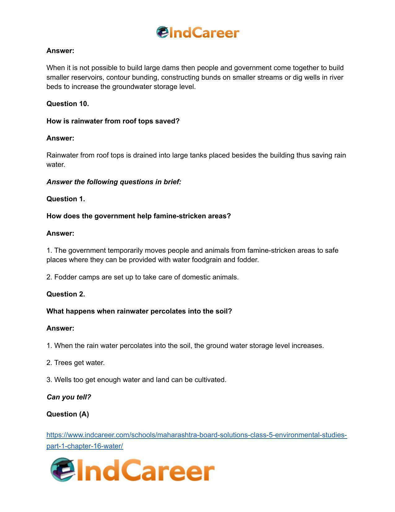 Maharashtra Board Solutions Class 5-Environmental Studies (Part 1): Chapter 16- Water - Page 14