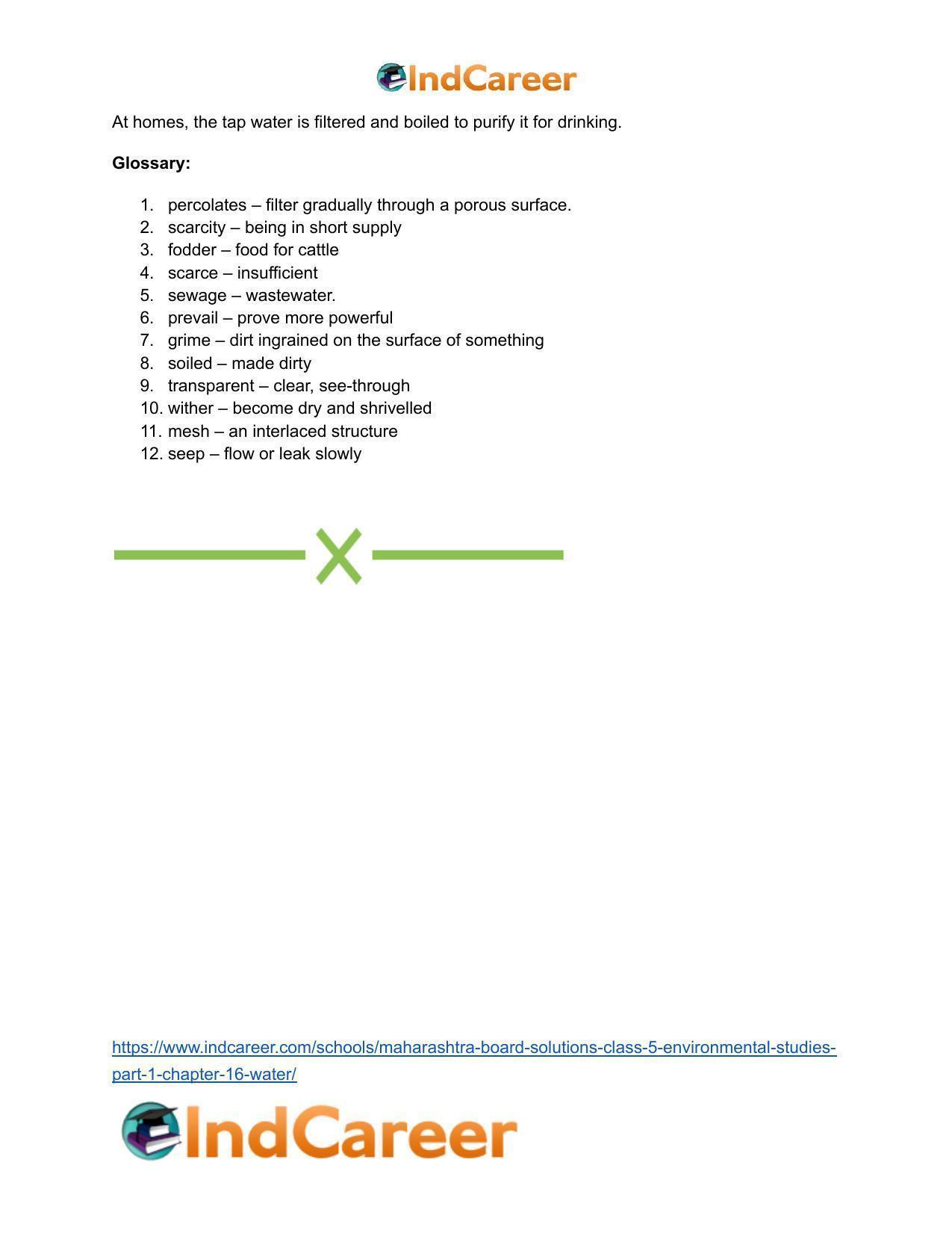 Maharashtra Board Solutions Class 5-Environmental Studies (Part 1): Chapter 16- Water - Page 17