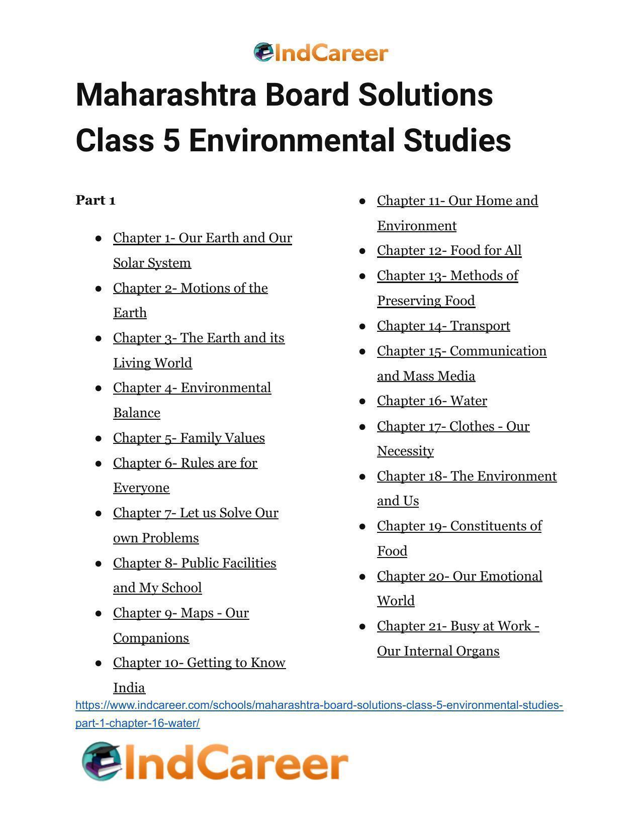Maharashtra Board Solutions Class 5-Environmental Studies (Part 1): Chapter 16- Water - Page 18