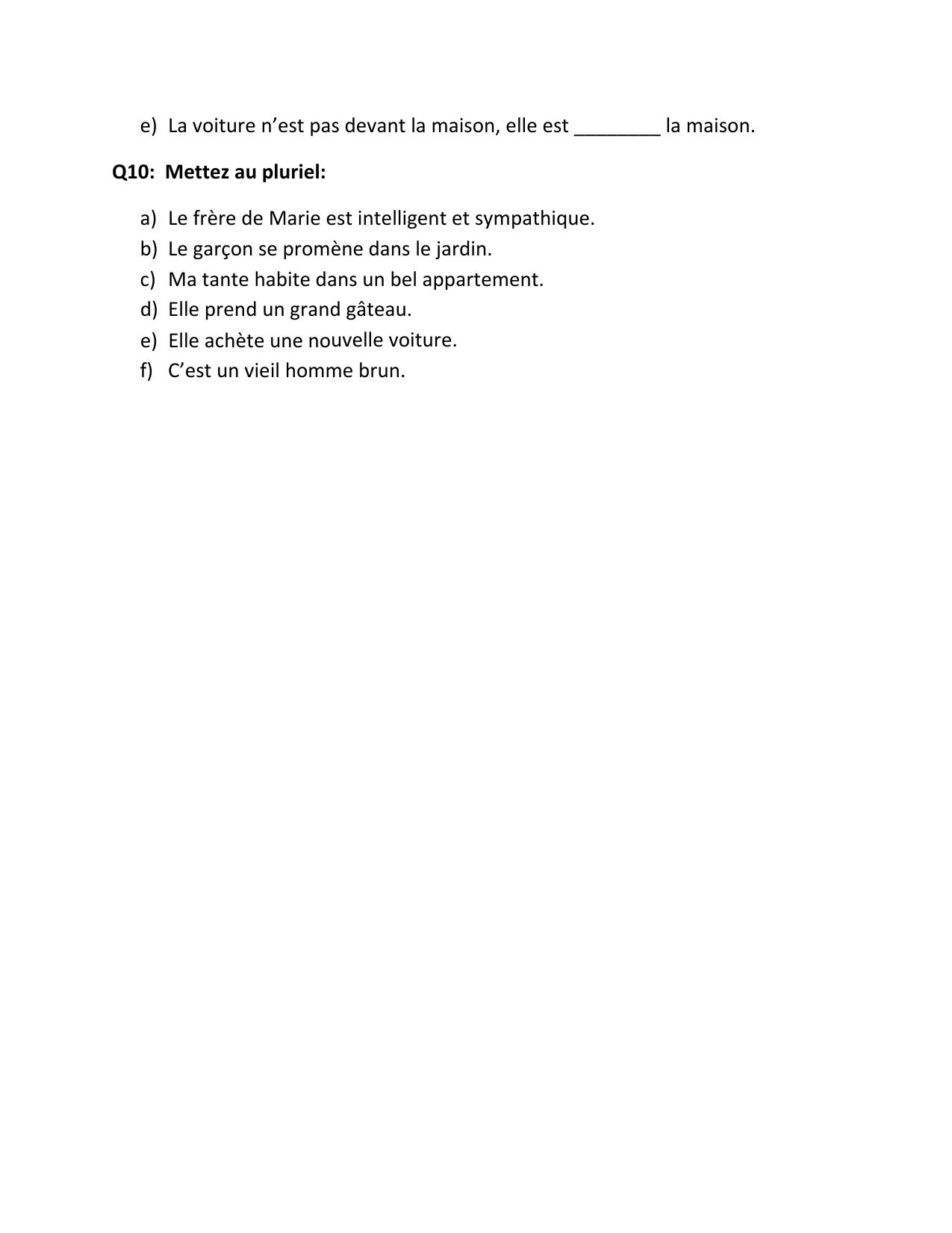 CBSE Worksheets for Class 8 French Assignment 13 - Page 3