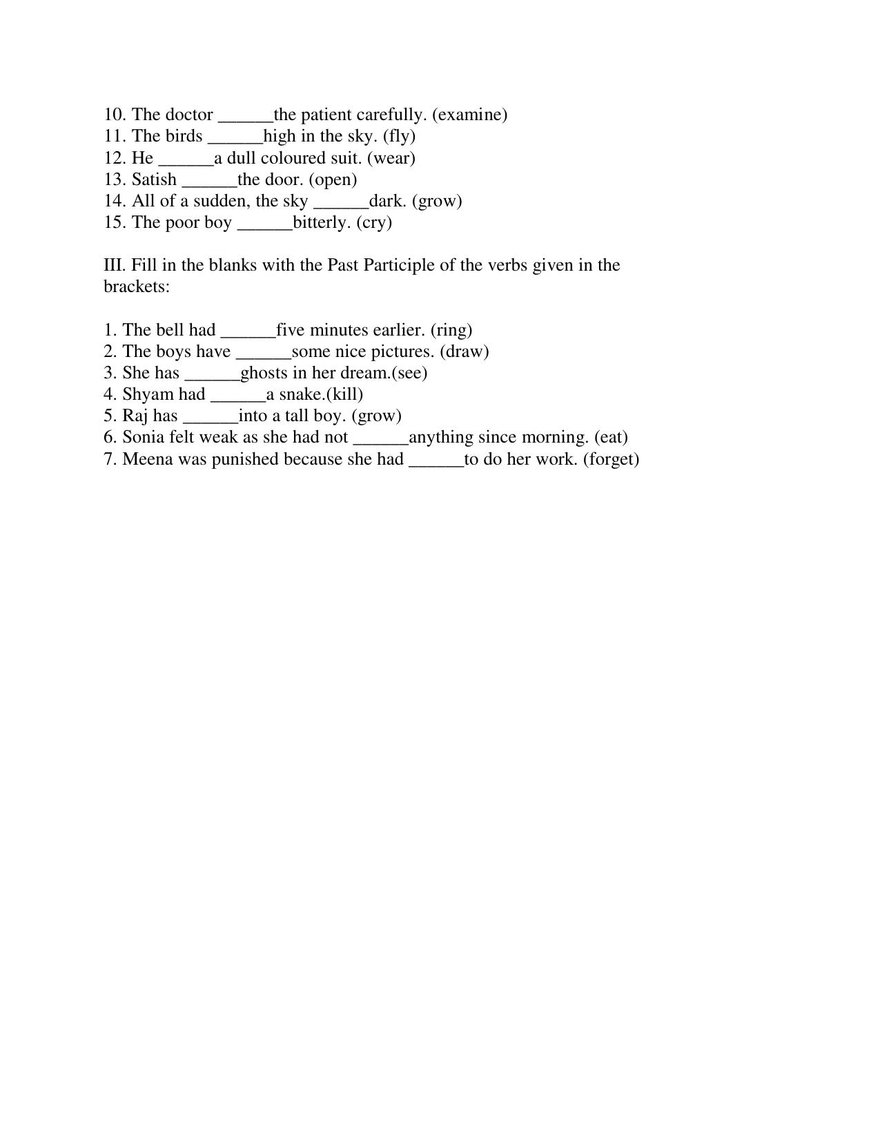 CBSE Worksheets for Class 6 English Practice Assignment 4 - Page 2