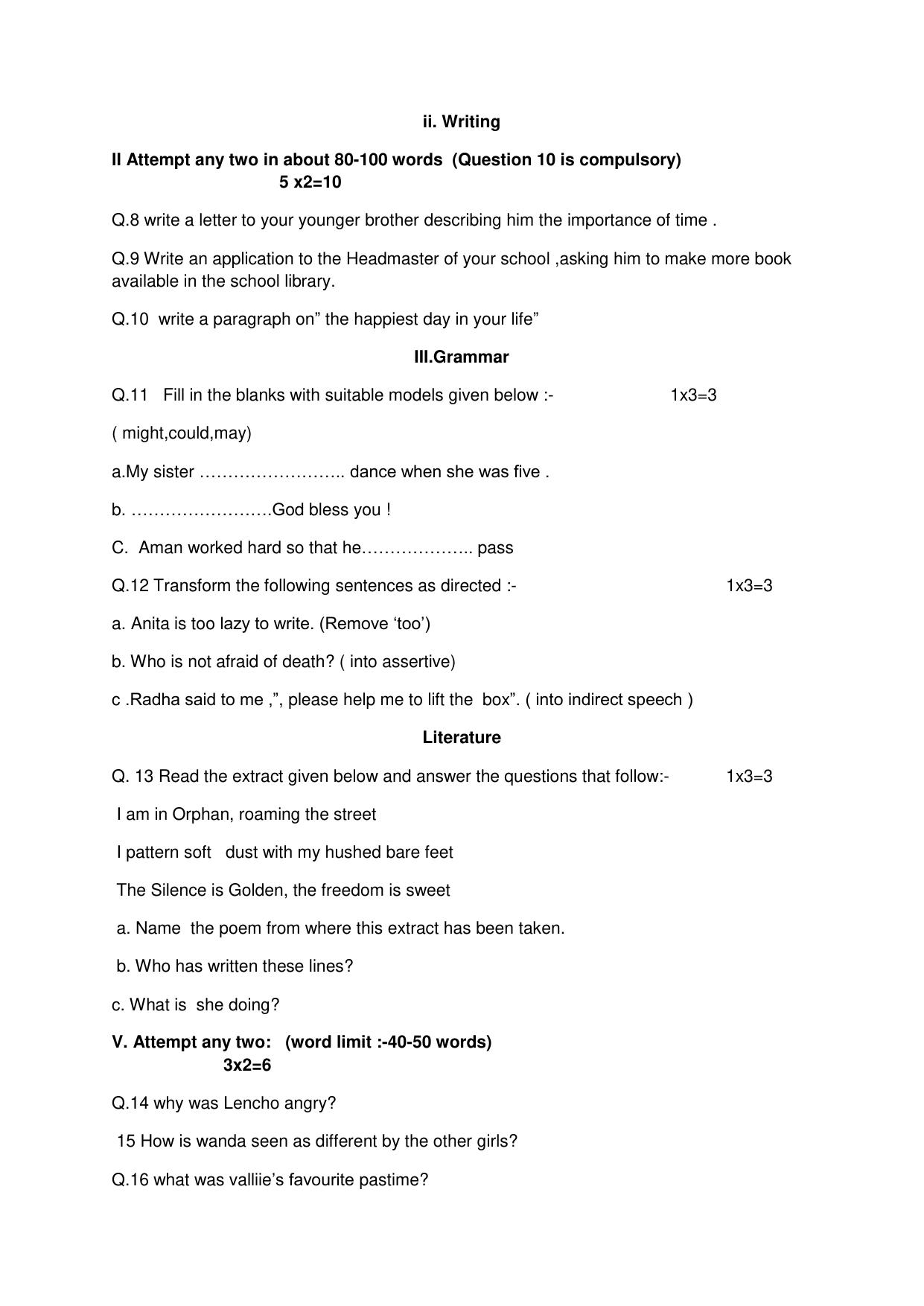 JAC Board Class 10th 2023 Model Paper (All Subject) - Page 11