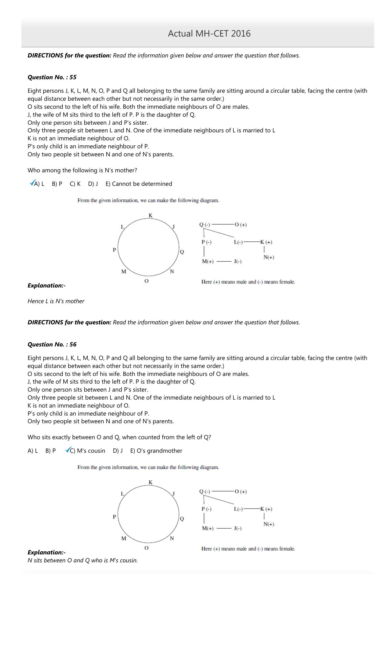 MAH MCA CET 2016 Question Paper - Page 22