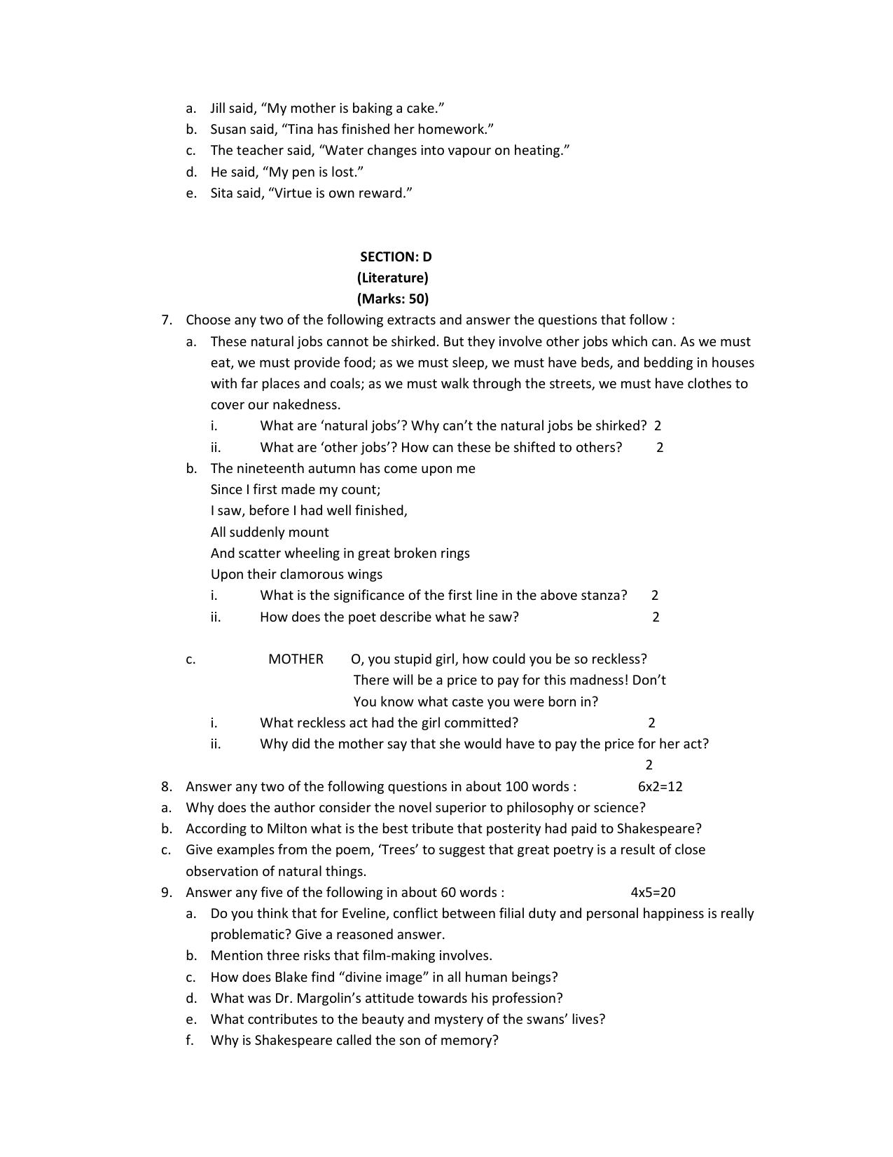 JAC Board Class 12th 2019 ENGLISH ELECTIVE SET-3 Model Paper - Page 4