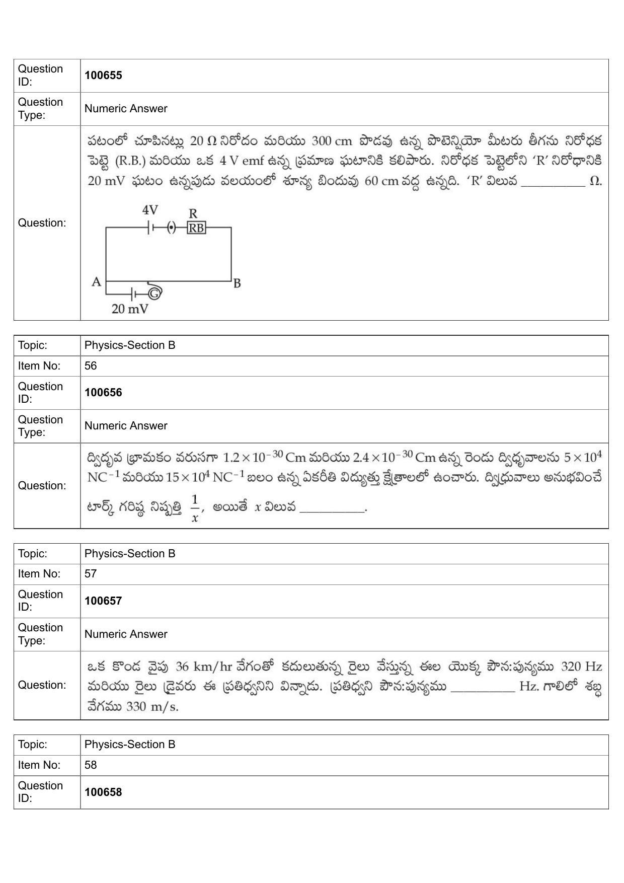JEE Mains 2022: BTech Telugu (Shift 1) 28-07-2022 Question Paper - Page 24