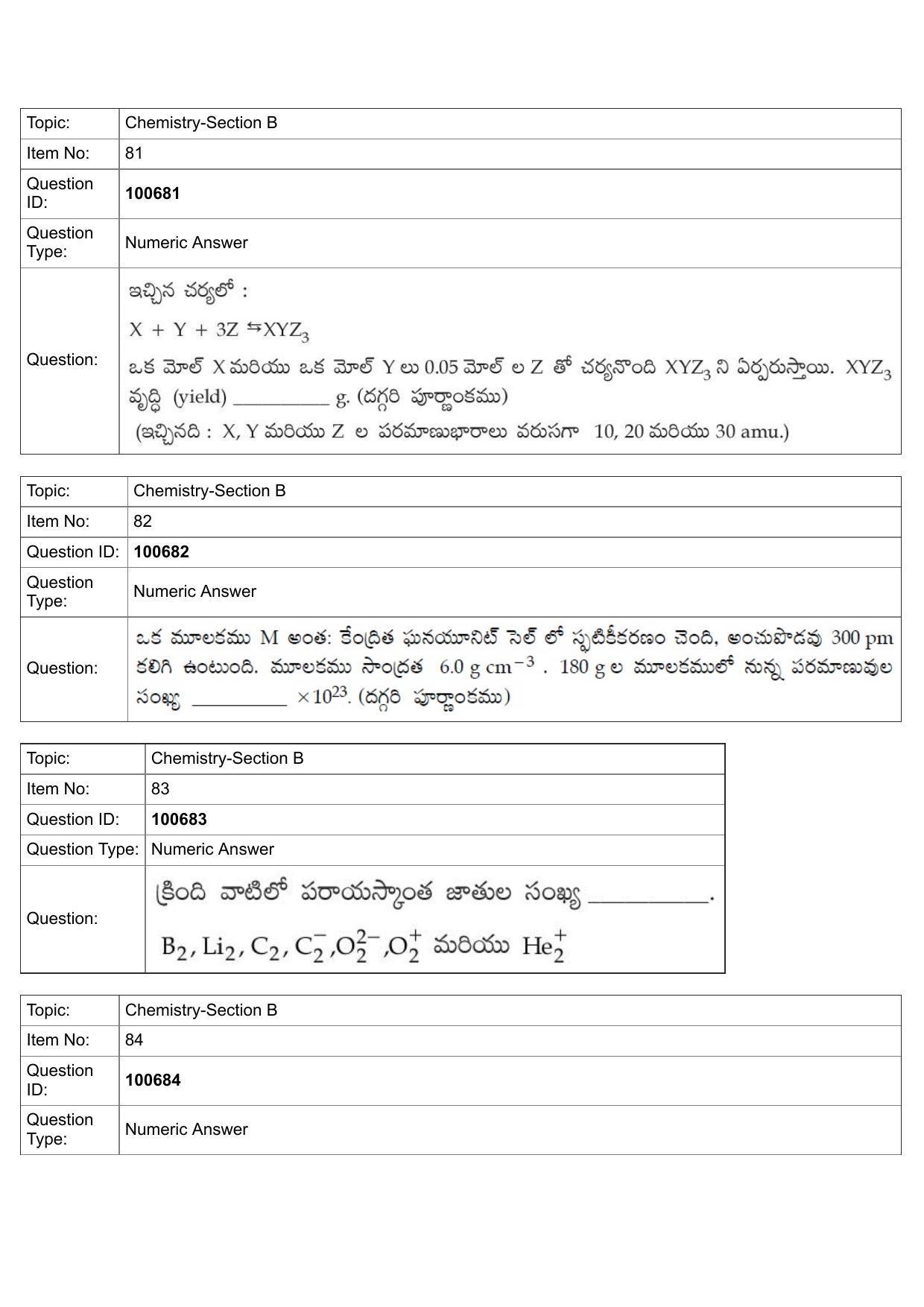JEE Mains 2022: BTech Telugu (Shift 1) 28-07-2022 Question Paper - Page 39
