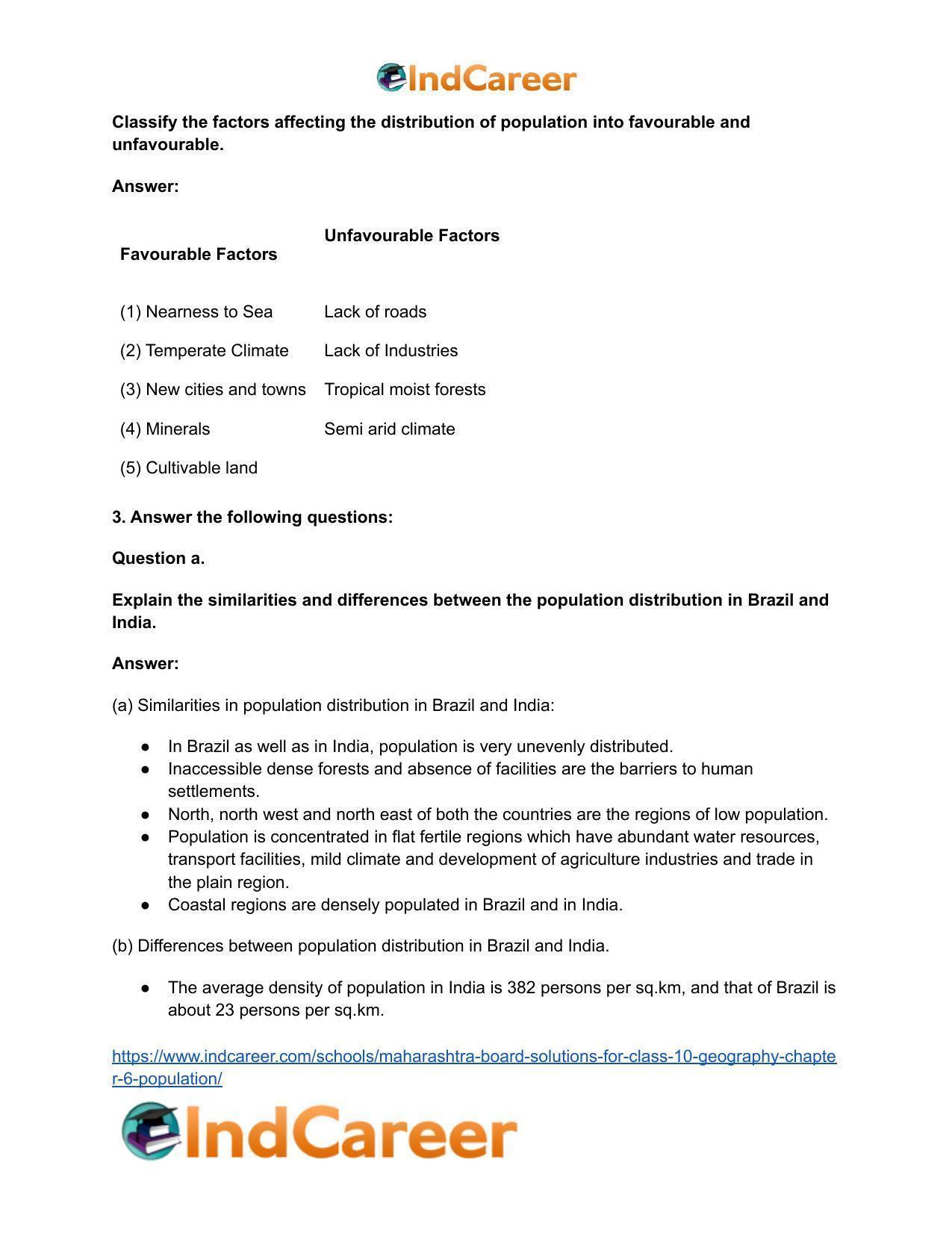 Maharashtra Board Solutions for Class 10- Geography: Chapter 6- Population - Page 4