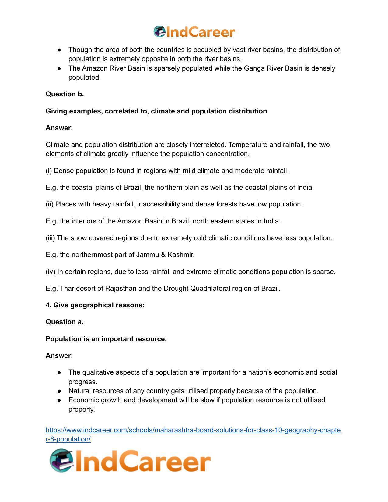 Maharashtra Board Solutions for Class 10- Geography: Chapter 6- Population - Page 5