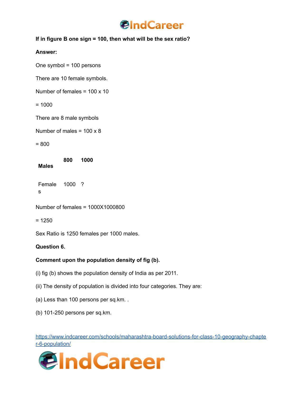 Maharashtra Board Solutions for Class 10- Geography: Chapter 6- Population - Page 8