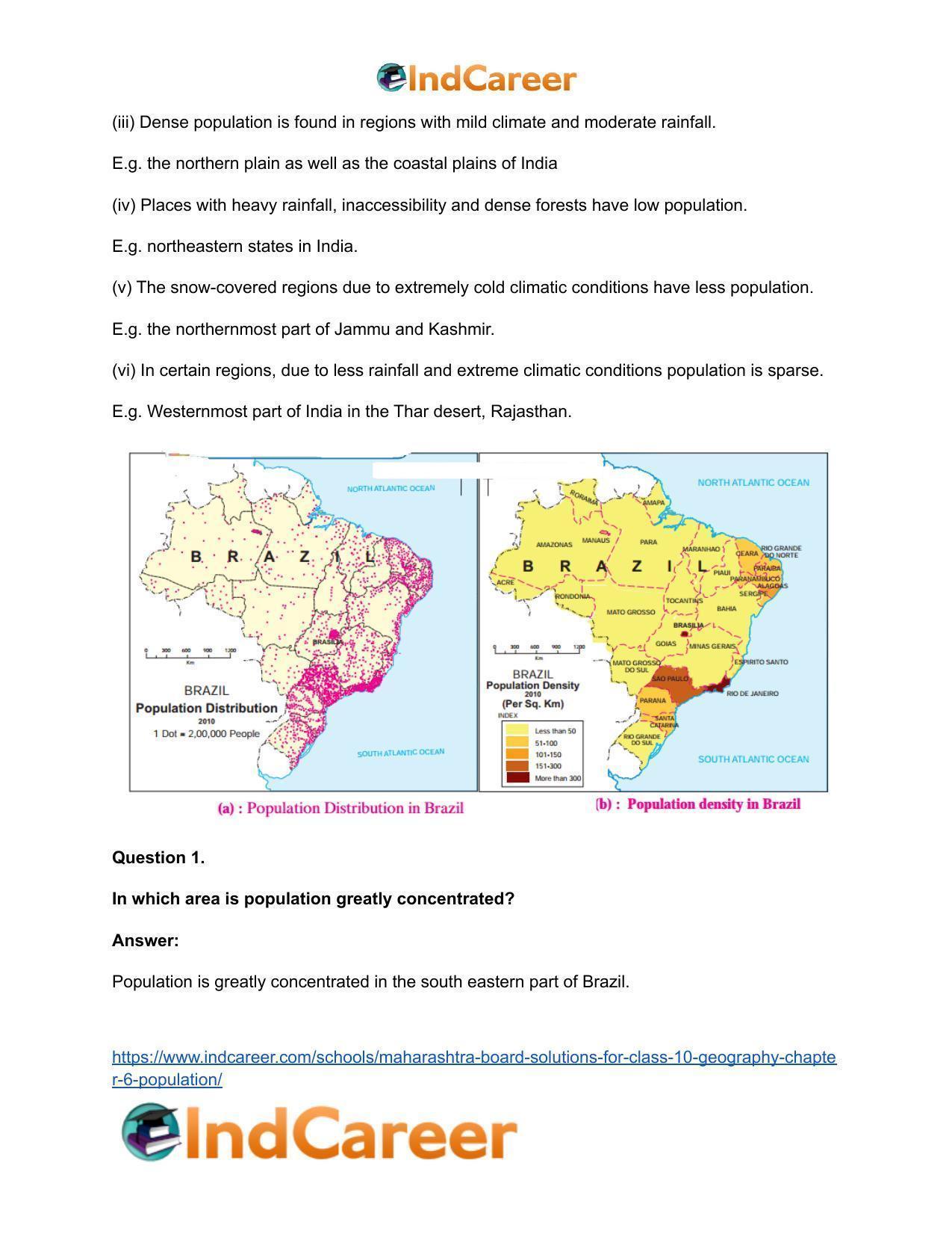 Maharashtra Board Solutions for Class 10- Geography: Chapter 6- Population - Page 11