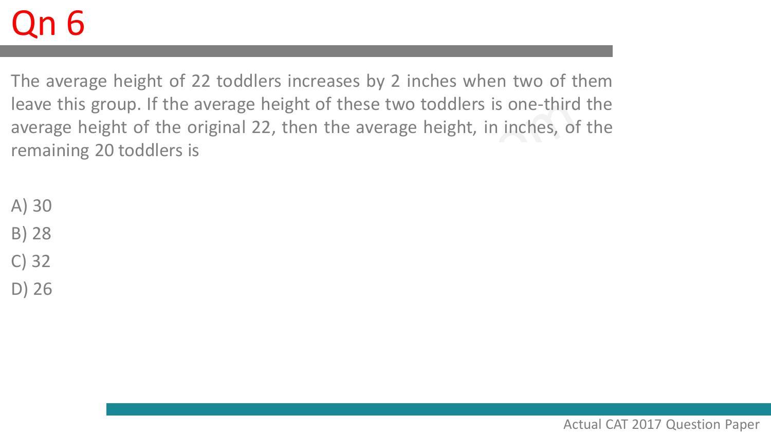 CAT 2017 CAT QA Slot 2 Question Paper - Page 7