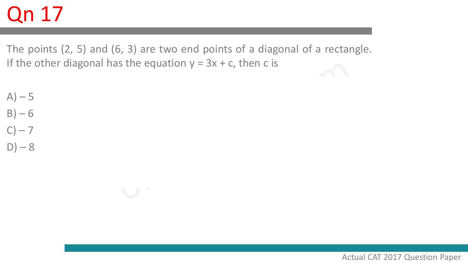 CAT 2017 CAT QA Slot 2 Question Paper - Page 18