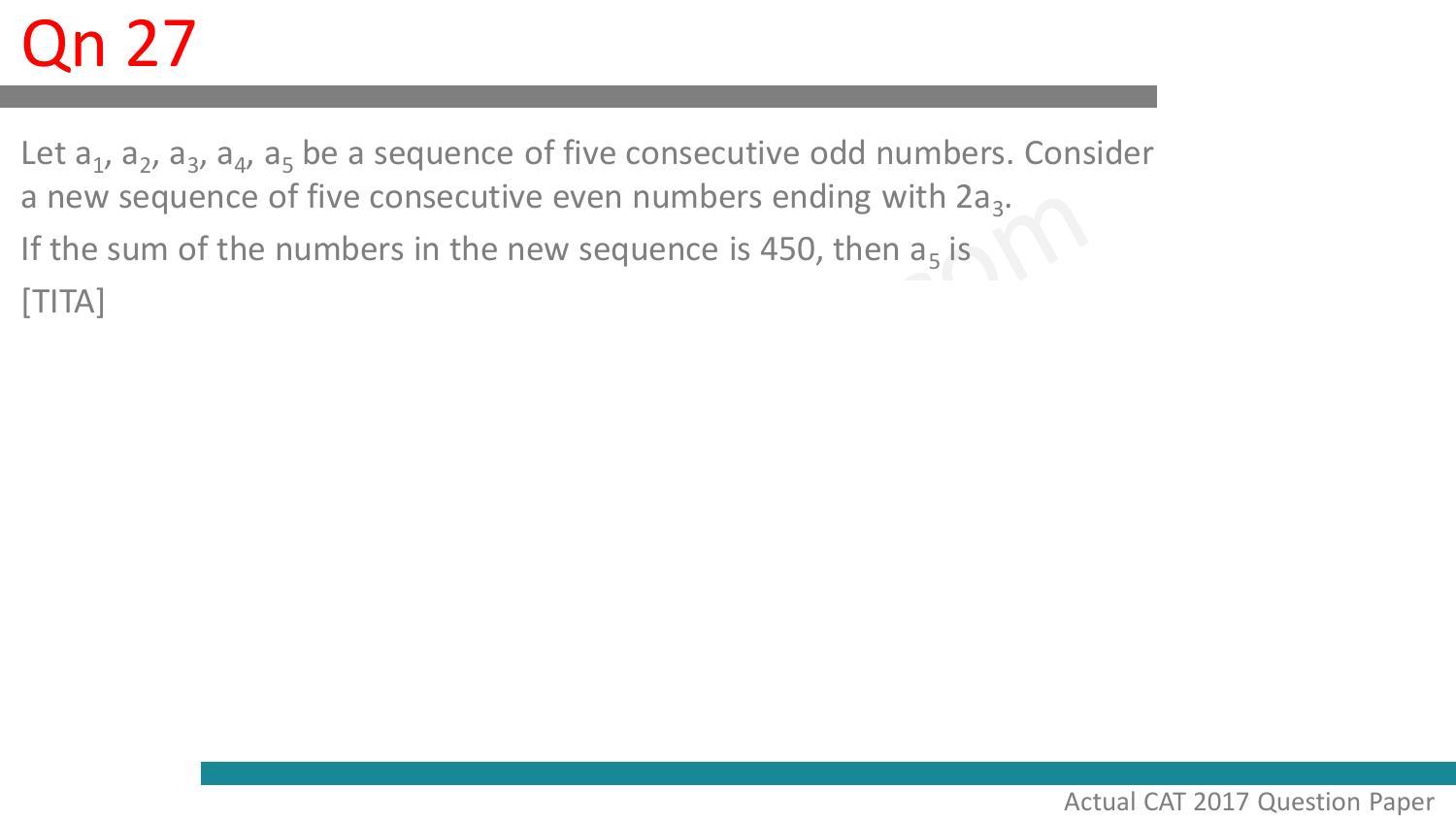 CAT 2017 CAT QA Slot 2 Question Paper - Page 28