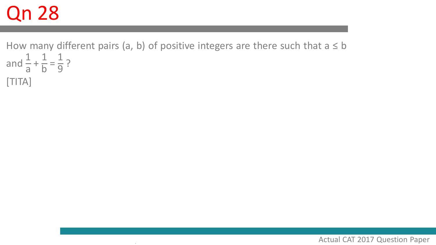 CAT 2017 CAT QA Slot 2 Question Paper - Page 29