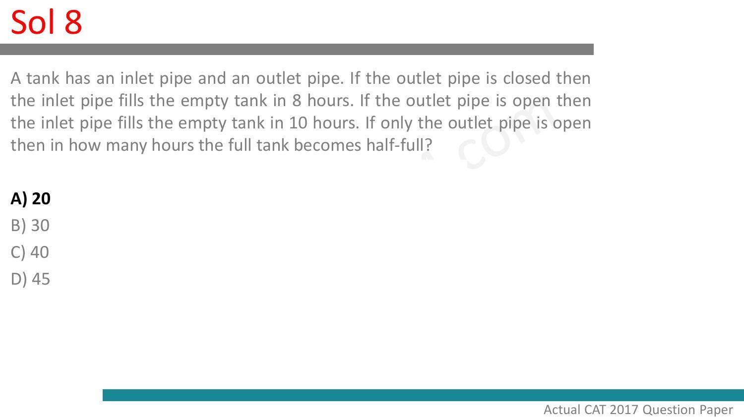 CAT 2017 CAT QA Slot 2 Question Paper - Page 44