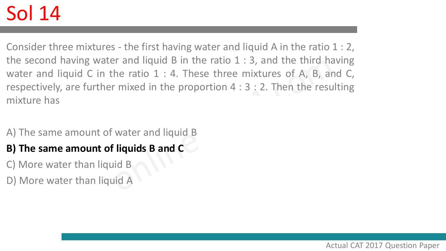CAT 2017 CAT QA Slot 2 Question Paper - Page 50