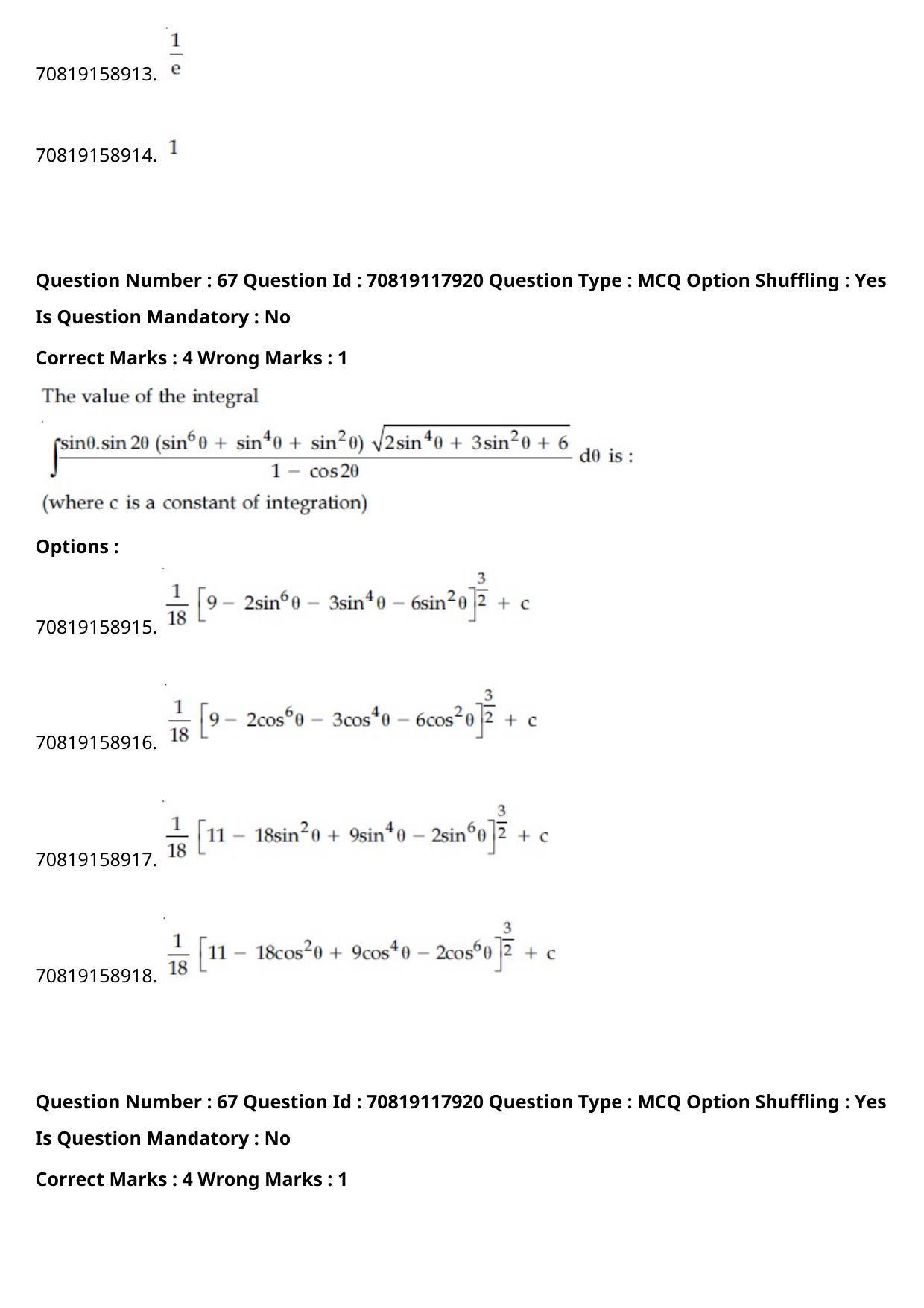 JEE Mains 2021: BTech Bengali (Shift 1) 25-02-2021 Question Paper - Page 78