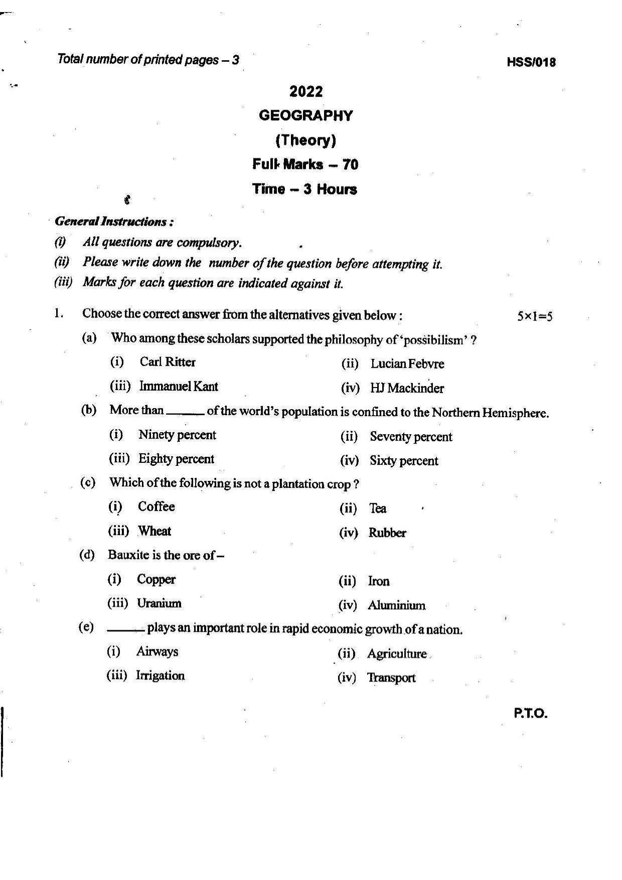 MBSE HSSLC 2022 Arts Question Paper - Page 16