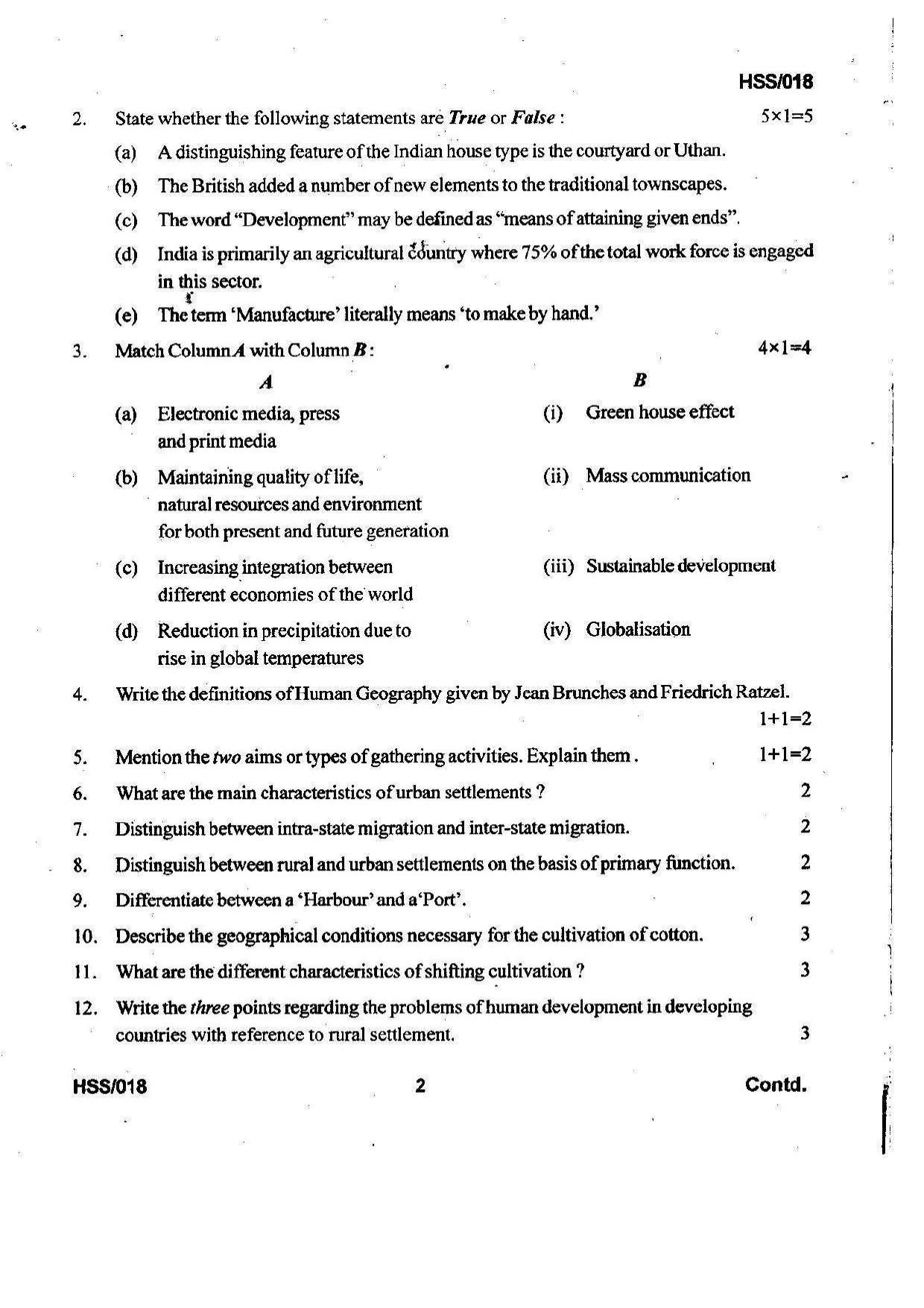 MBSE HSSLC 2022 Arts Question Paper - Page 17