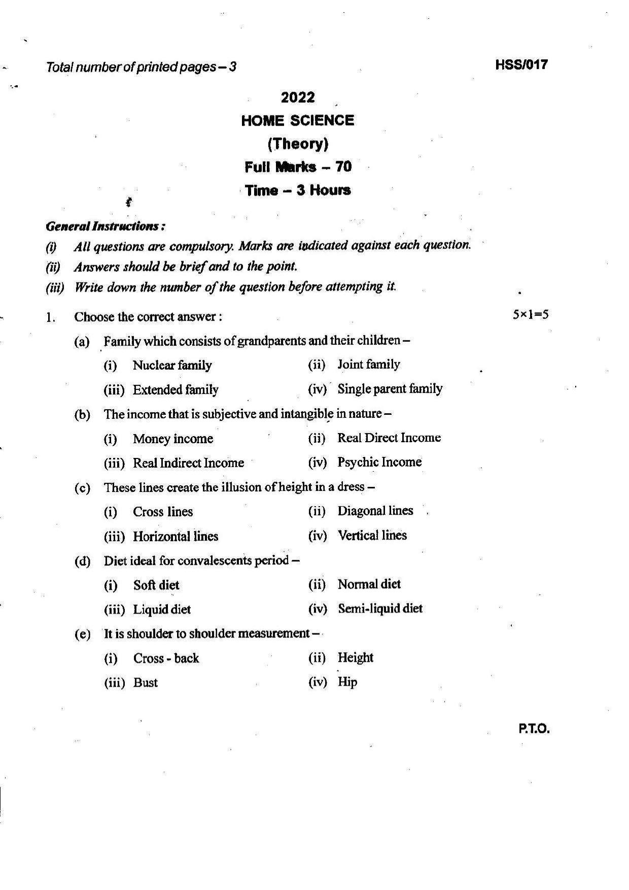 MBSE HSSLC 2022 Arts Question Paper - Page 30