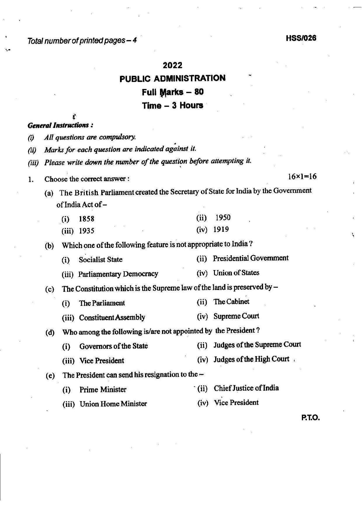 MBSE HSSLC 2022 Arts Question Paper - Page 41