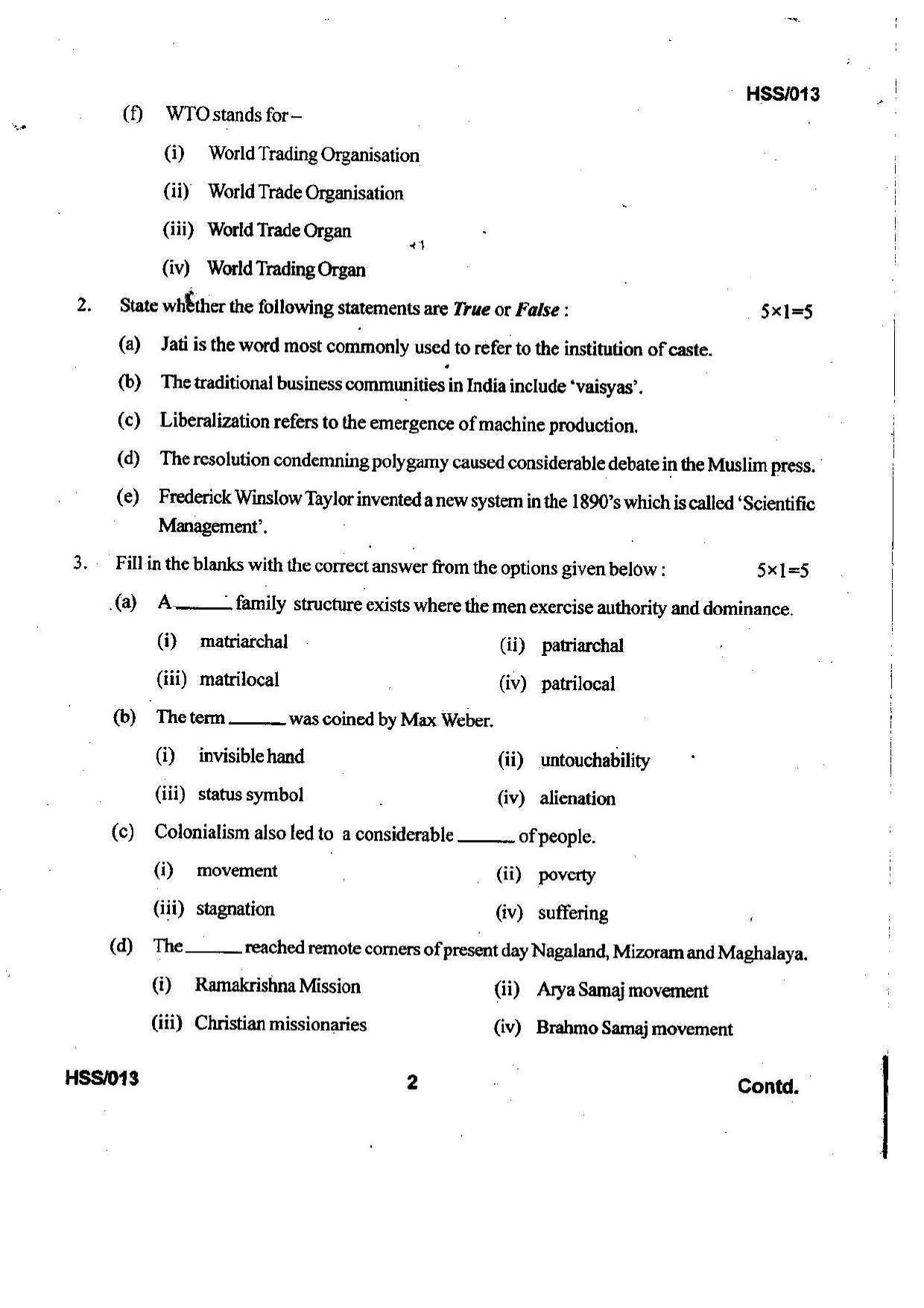 MBSE HSSLC 2022 Arts Question Paper - Page 53