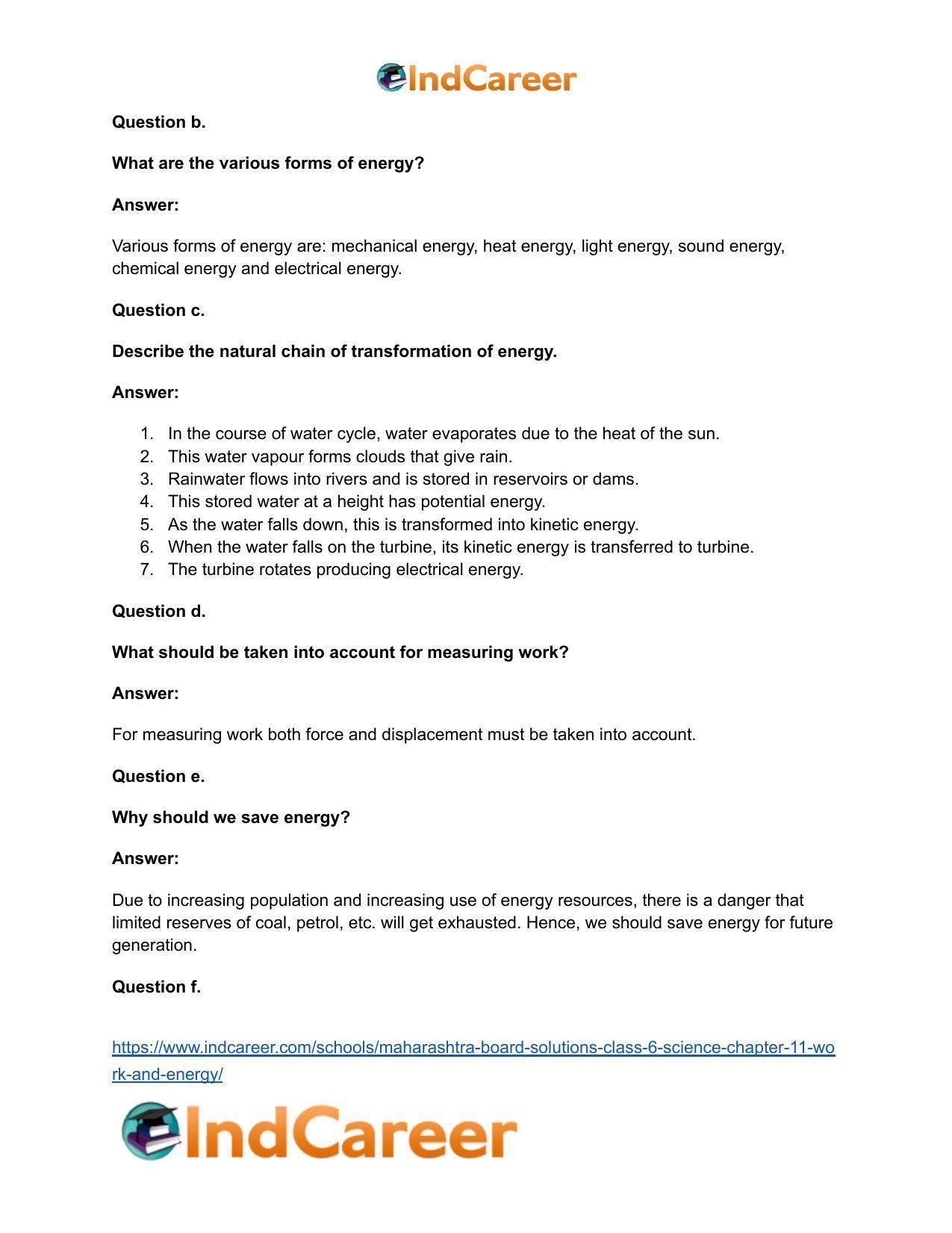 Maharashtra Board Solutions Class 6-Science: Chapter 11- Work and Energy - Page 5