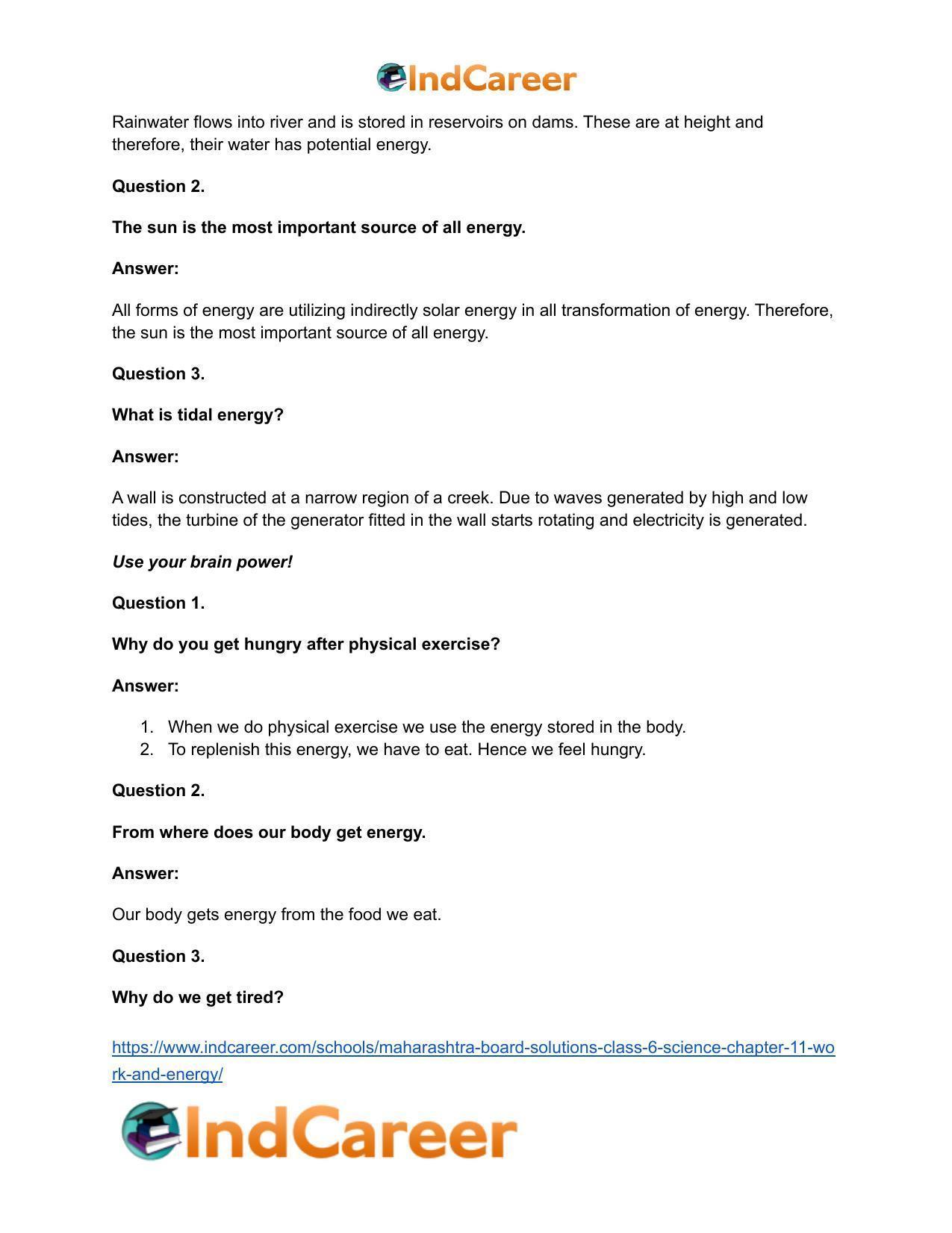 Maharashtra Board Solutions Class 6-Science: Chapter 11- Work and Energy - Page 11