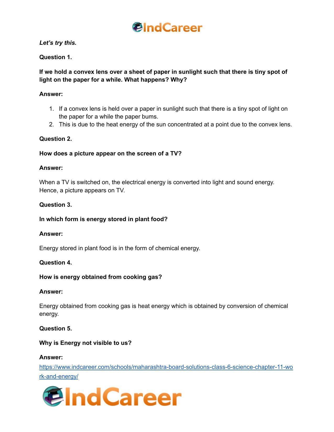 Maharashtra Board Solutions Class 6-Science: Chapter 11- Work and Energy - Page 14