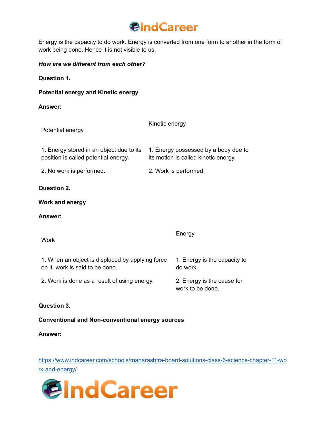 Maharashtra Board Solutions Class 6-Science: Chapter 11- Work and Energy - Page 15