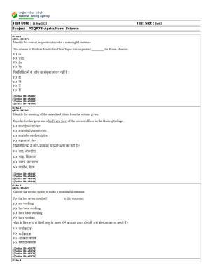 CUET (PG) 2022: PGQP-78 Agricultural Science (11-09-2022) Question Paper