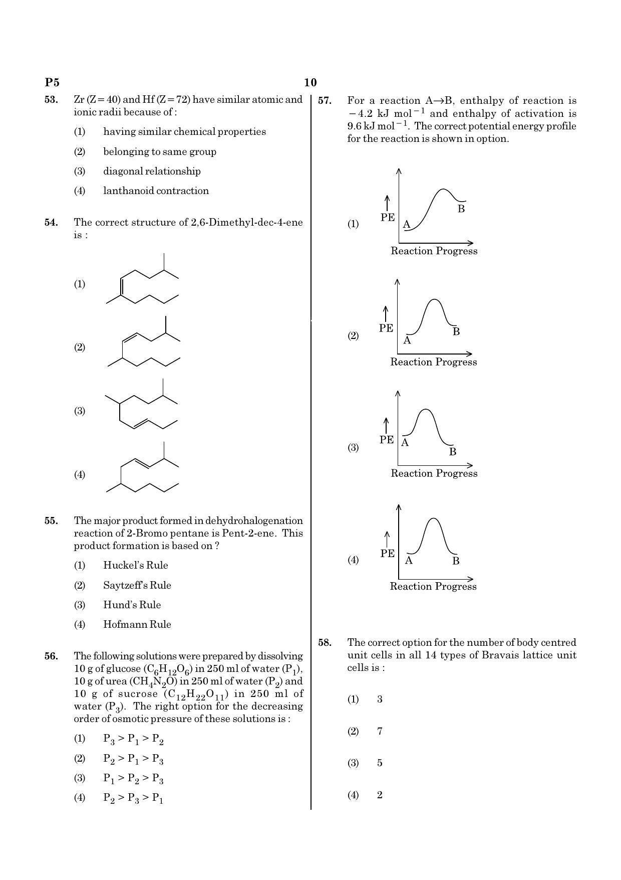 NEET E1 2022 Question Paper - Page 10