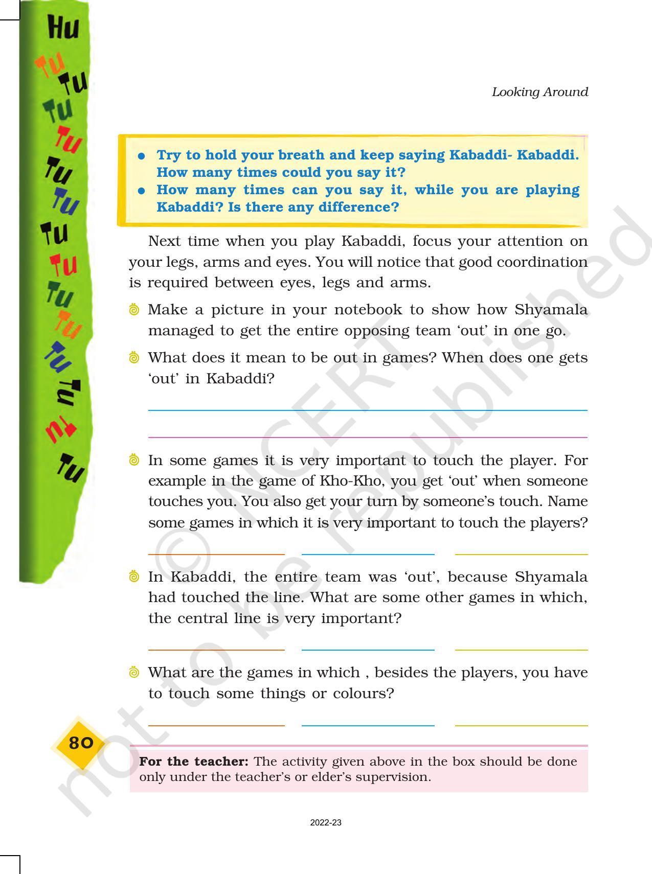 NCERT Book for Class 4 EVS Chapter 10 Hu Tu Tu, Hu Tu Tu - Page 4