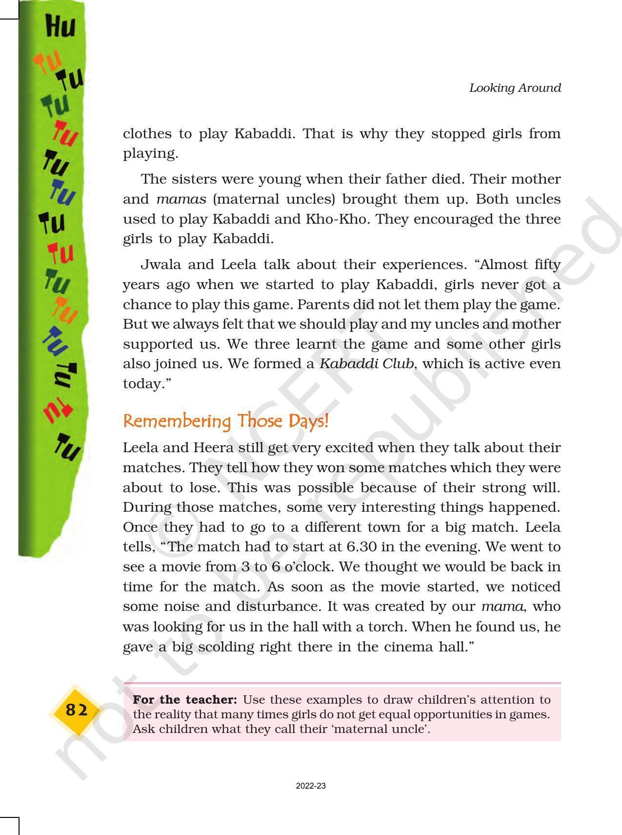 NCERT Book for Class 4 EVS Chapter 10 Hu Tu Tu, Hu Tu Tu - Page 6