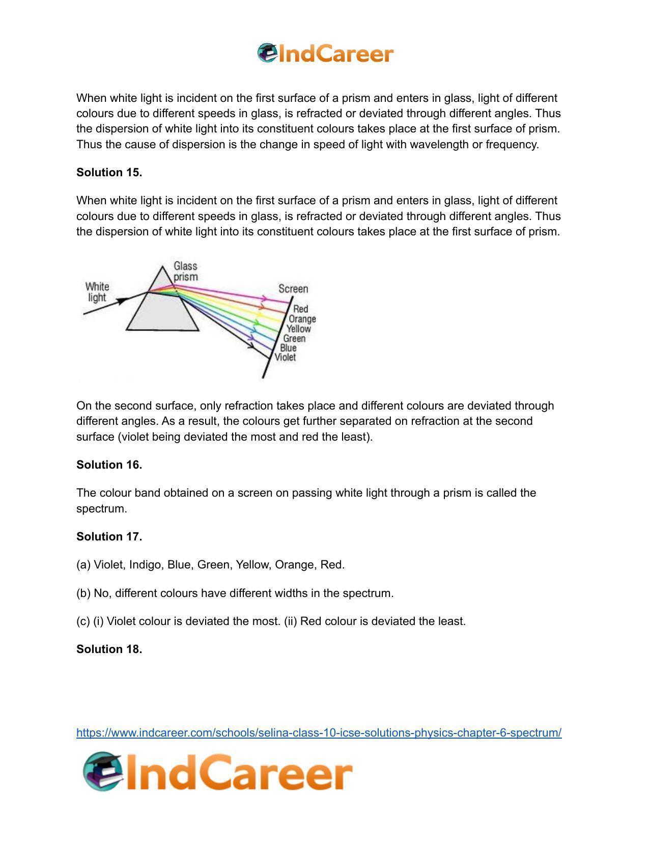 Selina Class 10 ICSE Solutions Physics : Chapter 6- Spectrum - Page 4