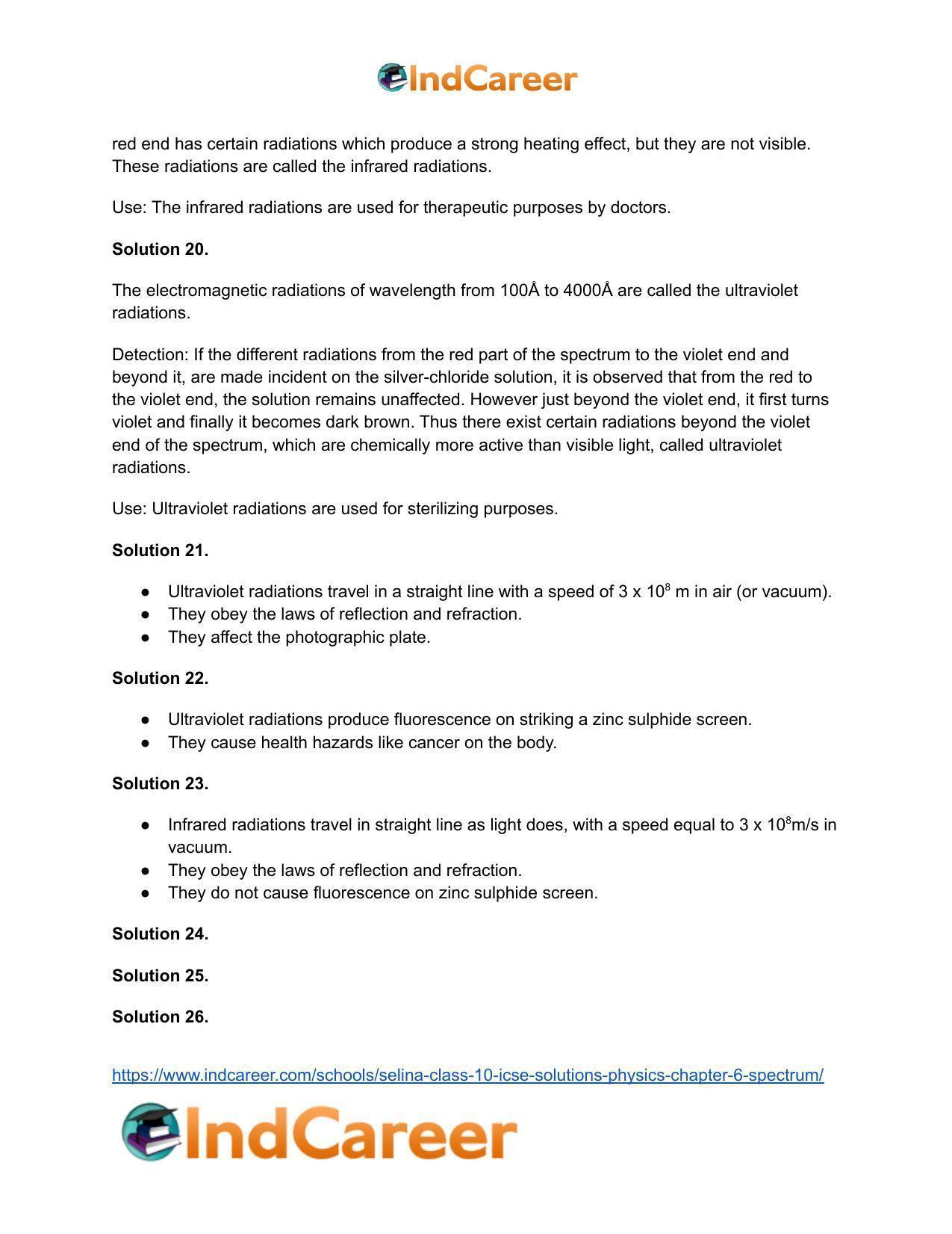 Selina Class 10 ICSE Solutions Physics : Chapter 6- Spectrum - Page 9