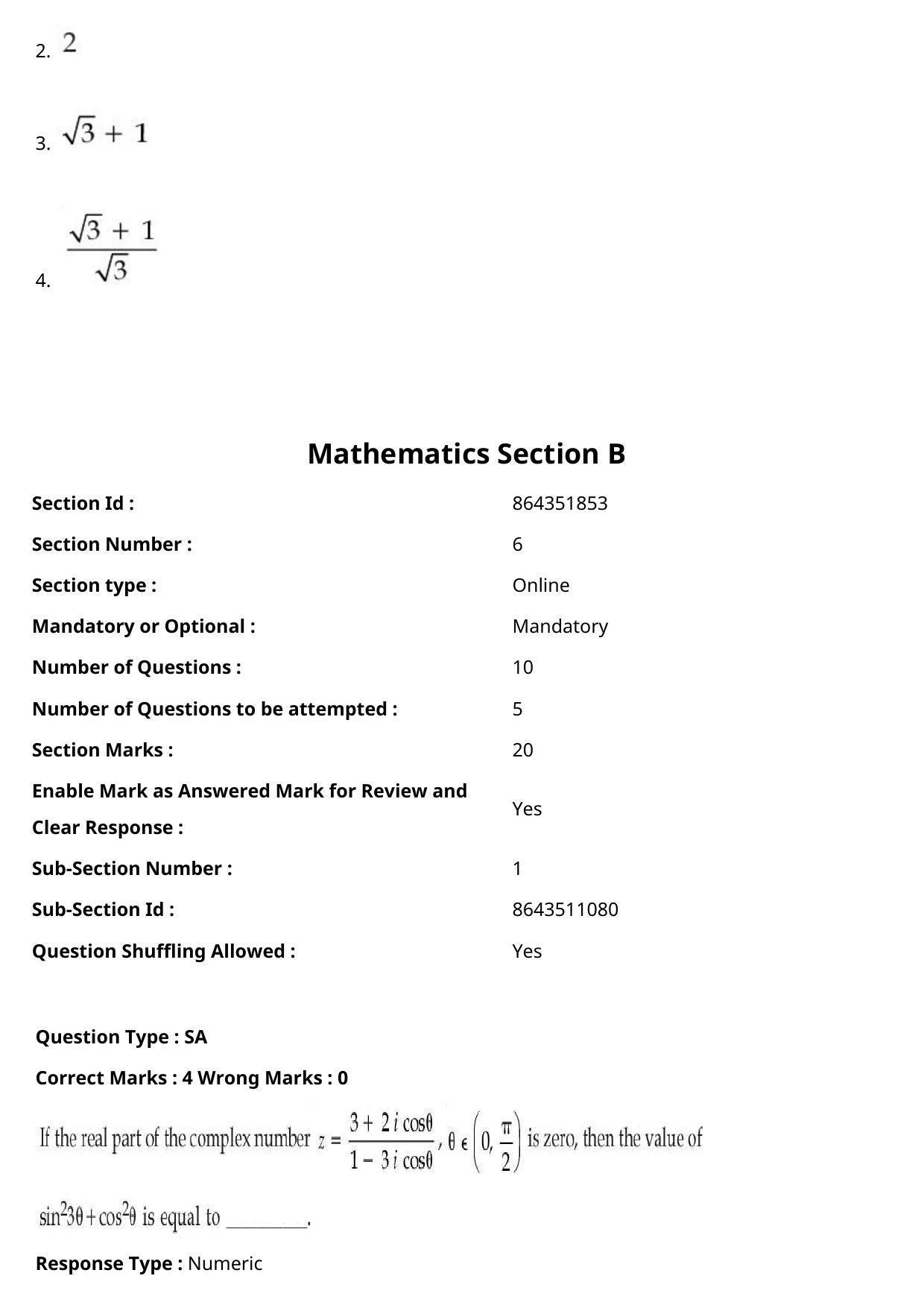 JEE Mains 2021: BTech Punjabi (Shift 2) 27-07-2021 Question Paper - Page 108